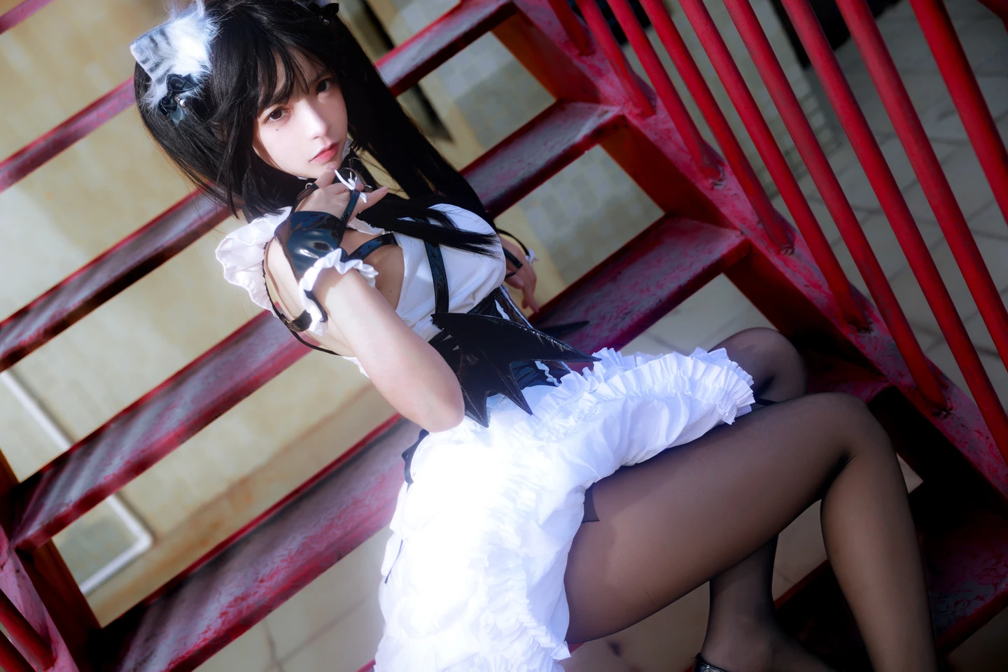 Fengmao-ss - No.166 Red Staircase Maid (40 photos) - Feng Mao Ss (疯猫ss) - Photo 13 of 40