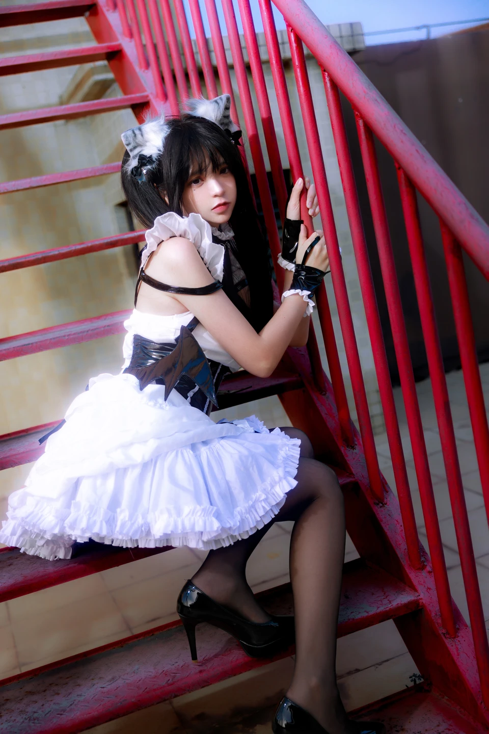 Fengmao-ss - No.166 Red Staircase Maid (40 photos) - Feng Mao Ss (疯猫ss) - Photo 14 of 40
