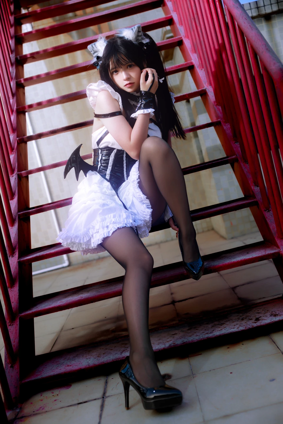 Fengmao-ss - No.166 Red Staircase Maid (40 photos) - Feng Mao Ss (疯猫ss) - Photo 15 of 40