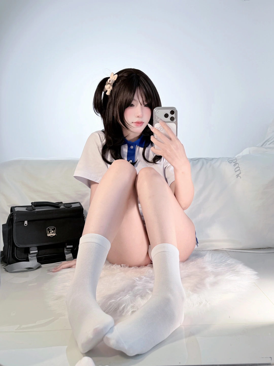 Zhenbao - No.006 School Uniform Schoolgirl [70P, (70 photos) - Zhen Bao (真宝) - Photo 46 of 70