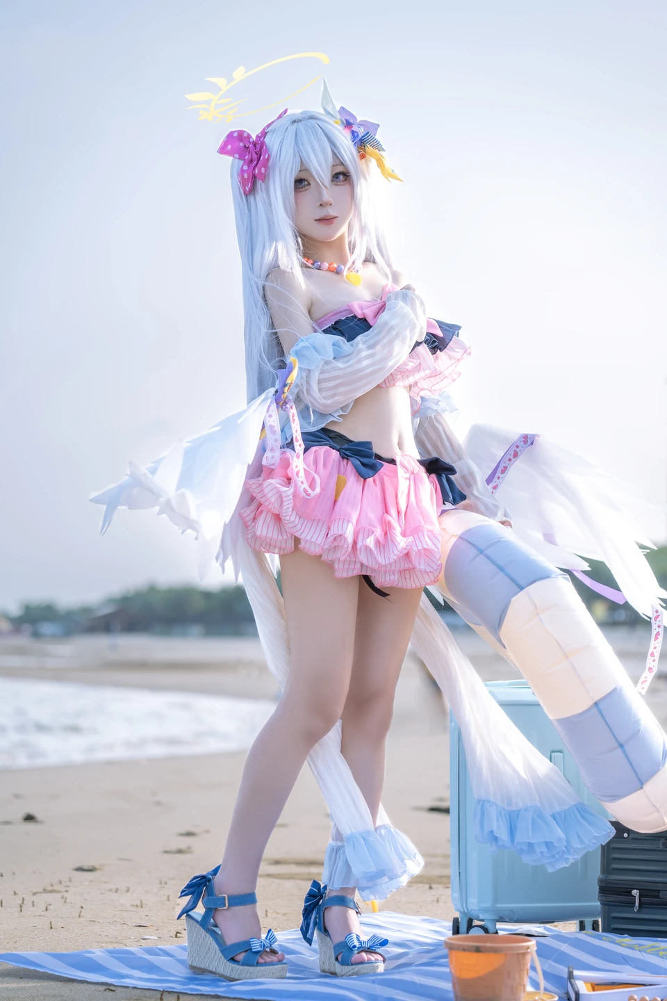 Coser@Shi Liang Yu - No.029 Blue Archive Shiroko Swimsuit (29 photos) - Shi Liang Yu (矢量鱼) - Photo 2 of 29