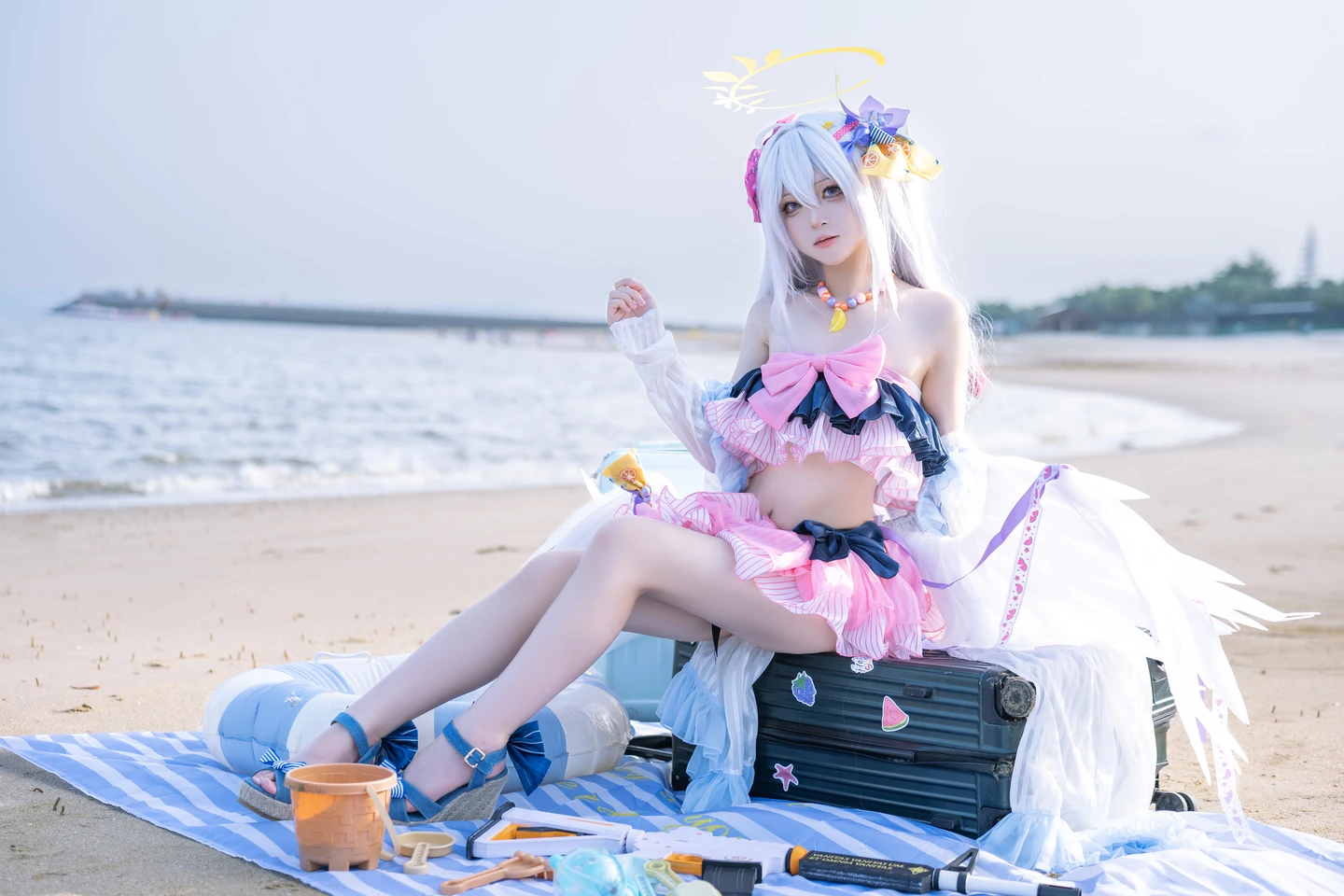 Coser@Shi Liang Yu - No.029 Blue Archive Shiroko Swimsuit (29 photos) - Shi Liang Yu (矢量鱼) - Photo 3 of 29