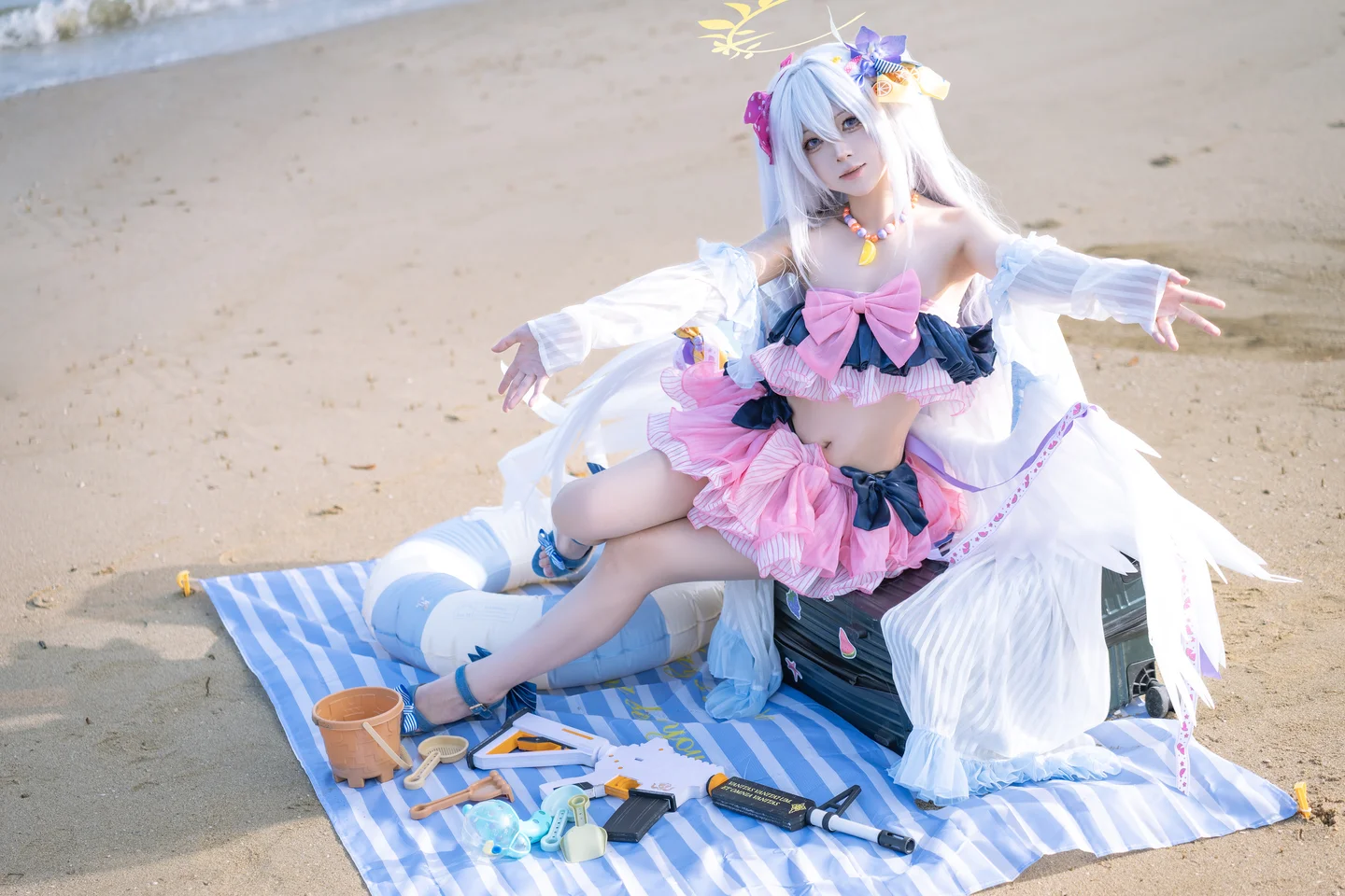 Coser@Shi Liang Yu - No.029 Blue Archive Shiroko Swimsuit (29 photos) - Shi Liang Yu (矢量鱼) - Photo 5 of 29