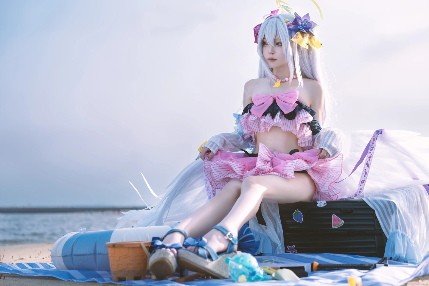 Coser@Shi Liang Yu - No.029 Blue Archive Shiroko Swimsuit (29 photos) - Shi Liang Yu (矢量鱼) - Photo 7 of 29