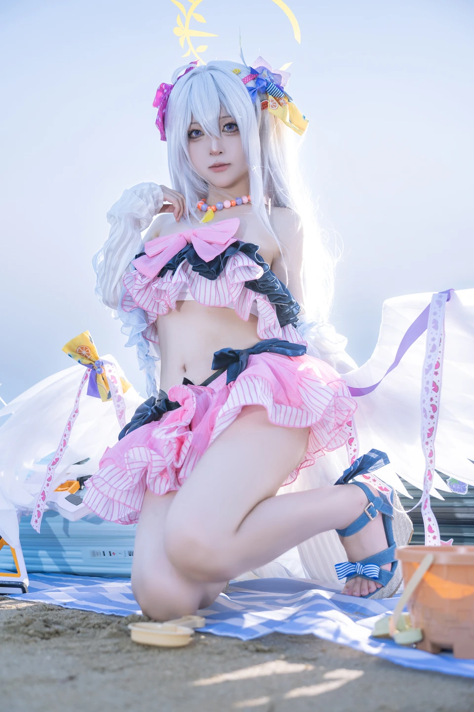 Coser@Shi Liang Yu - No.029 Blue Archive Shiroko Swimsuit (29 photos) - Shi Liang Yu (矢量鱼) - Photo 15 of 29