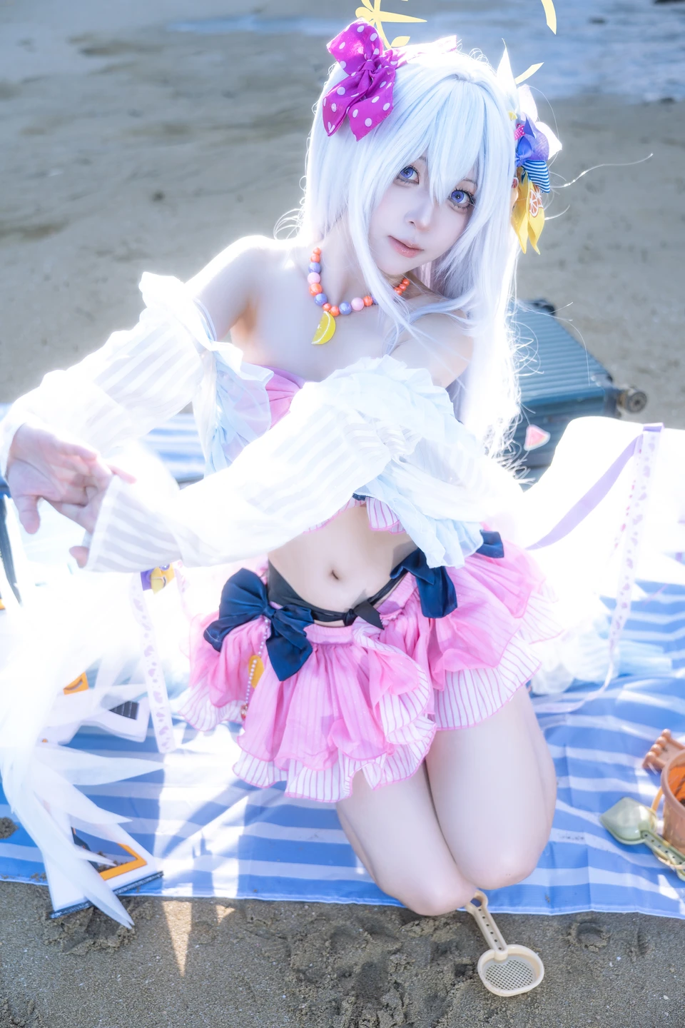 Coser@Shi Liang Yu - No.029 Blue Archive Shiroko Swimsuit (29 photos) - Shi Liang Yu (矢量鱼) - Photo 17 of 29