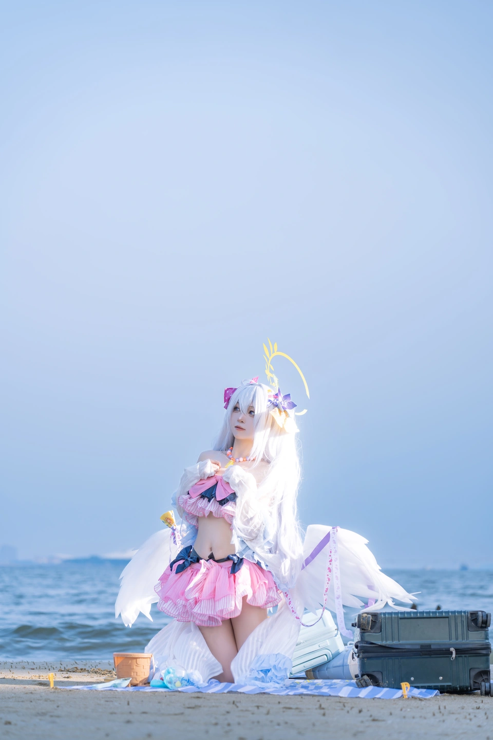 Coser@Shi Liang Yu - No.029 Blue Archive Shiroko Swimsuit (29 photos) - Shi Liang Yu (矢量鱼) - Photo 19 of 29