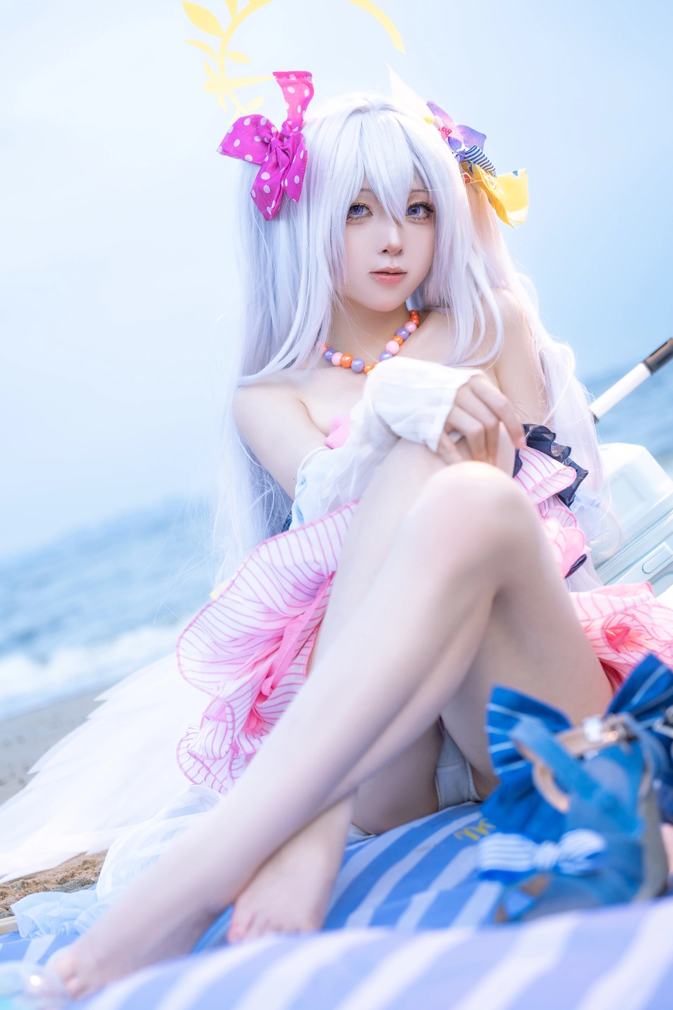 Coser@Shi Liang Yu - No.029 Blue Archive Shiroko Swimsuit (29 photos) - Shi Liang Yu (矢量鱼) - Photo 21 of 29