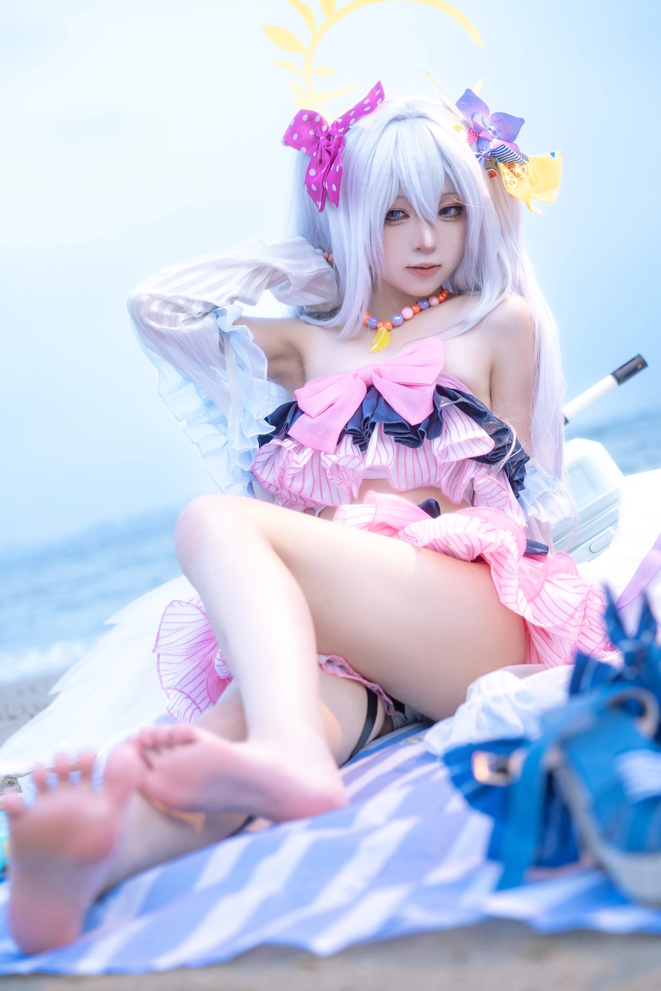 Coser@Shi Liang Yu - No.029 Blue Archive Shiroko Swimsuit (29 photos) - Shi Liang Yu (矢量鱼) - Photo 23 of 29