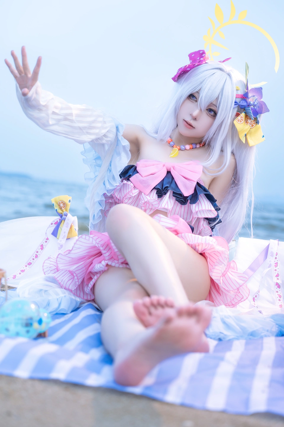 Coser@Shi Liang Yu - No.029 Blue Archive Shiroko Swimsuit (29 photos) - Shi Liang Yu (矢量鱼) - Photo 24 of 29