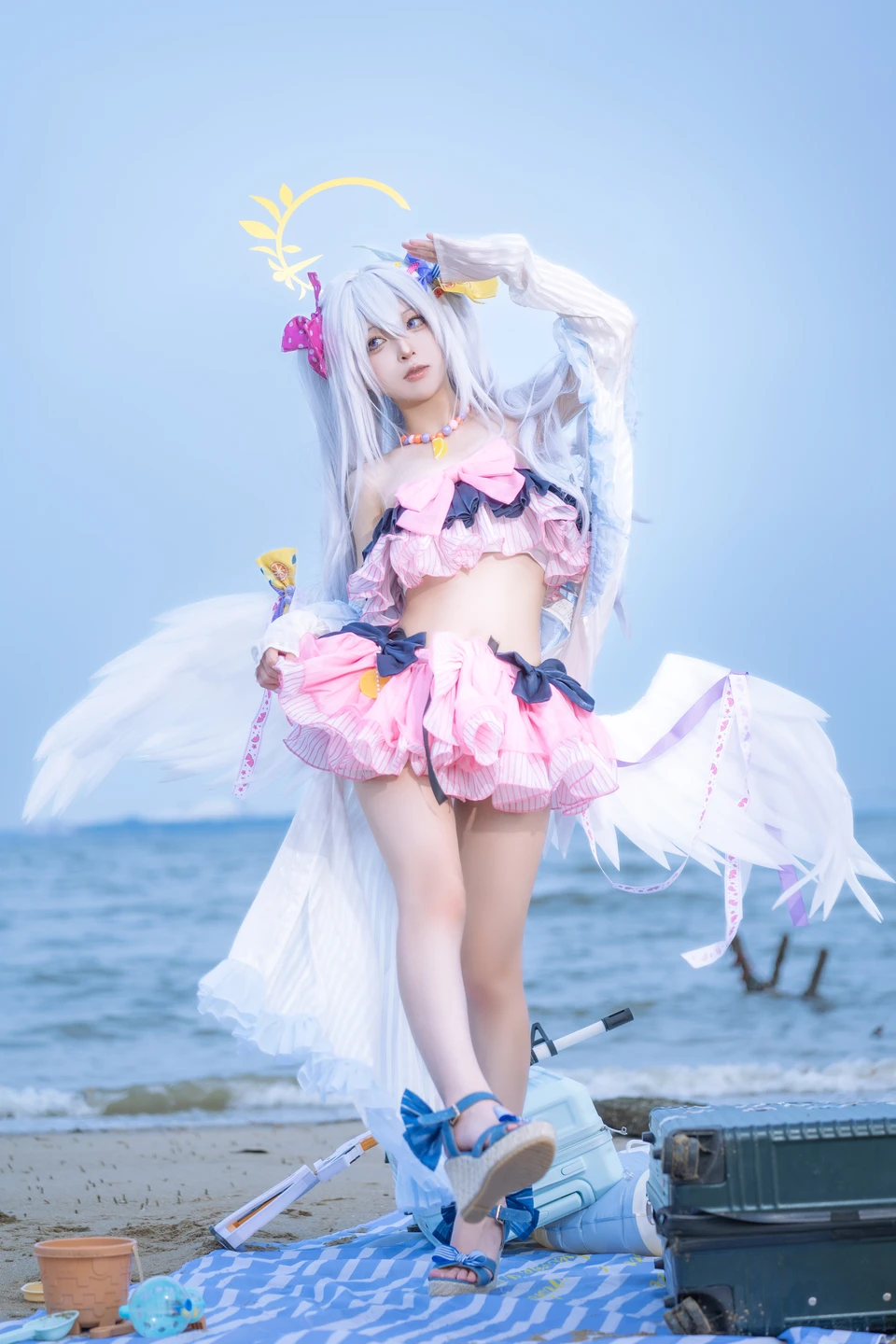 Coser@Shi Liang Yu - No.029 Blue Archive Shiroko Swimsuit (29 photos) - Shi Liang Yu (矢量鱼) - Photo 25 of 29