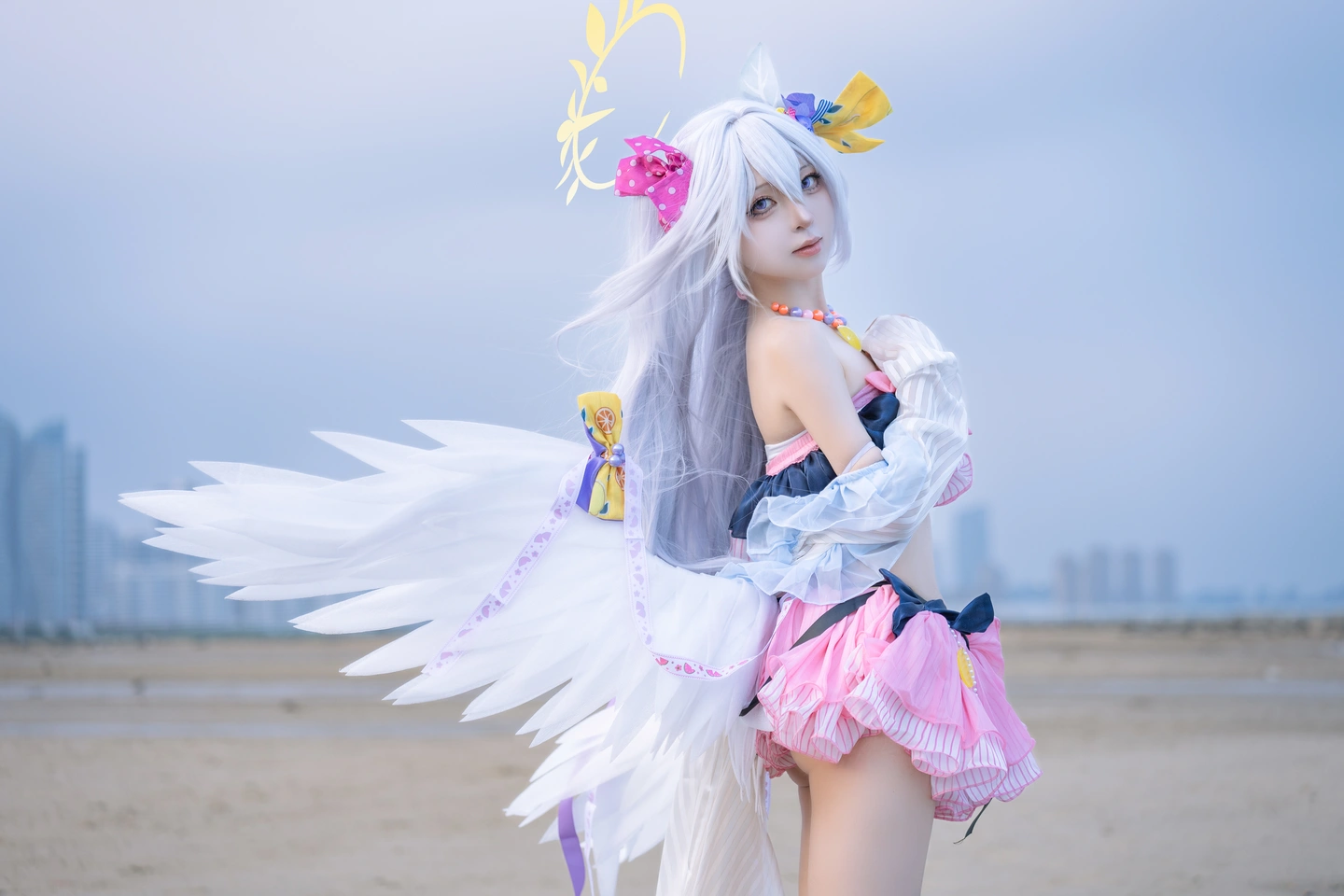 Coser@Shi Liang Yu - No.029 Blue Archive Shiroko Swimsuit (29 photos) - Shi Liang Yu (矢量鱼) - Photo 28 of 29