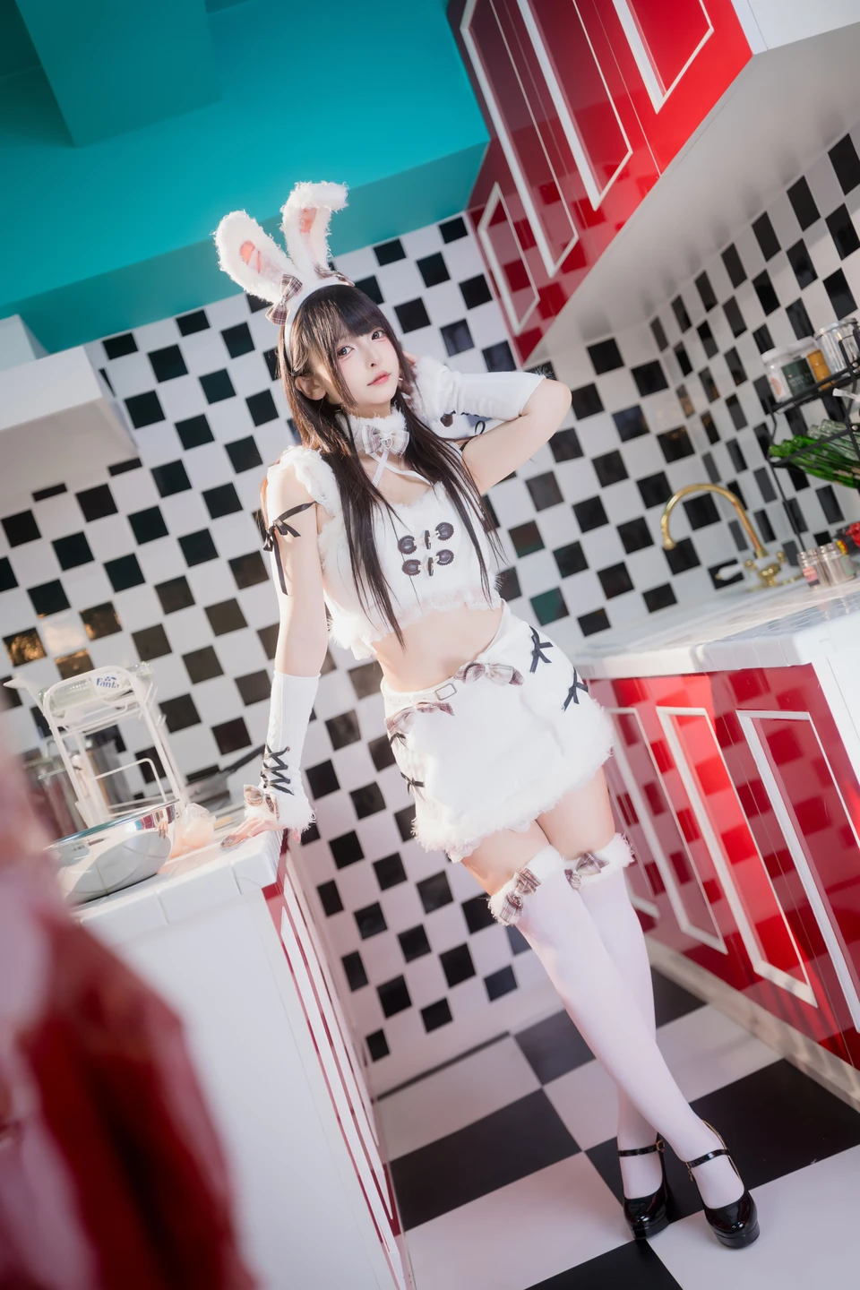 Shinonome Mafuyu - Plush White Rabbit [75P, (75 photos) - Shen Le Ban Zhen Dong (神楽坂真冬) - Photo 3 of 75