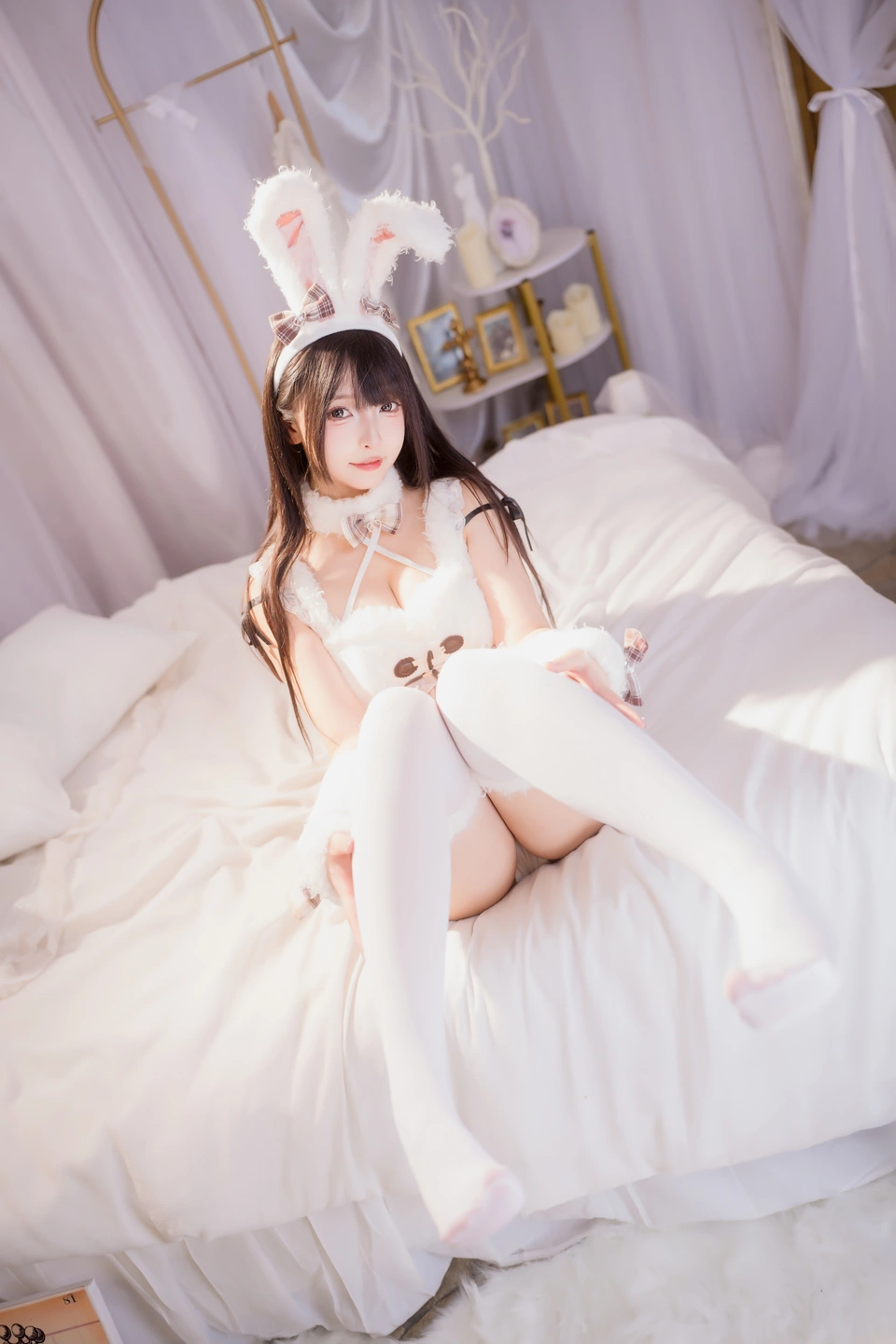 Shinonome Mafuyu - Plush White Rabbit [75P, (75 photos) - Shen Le Ban Zhen Dong (神楽坂真冬) - Photo 31 of 75