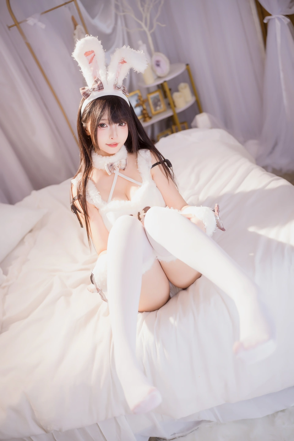 Shinonome Mafuyu - Plush White Rabbit [75P, (75 photos) - Shen Le Ban Zhen Dong (神楽坂真冬) - Photo 32 of 75