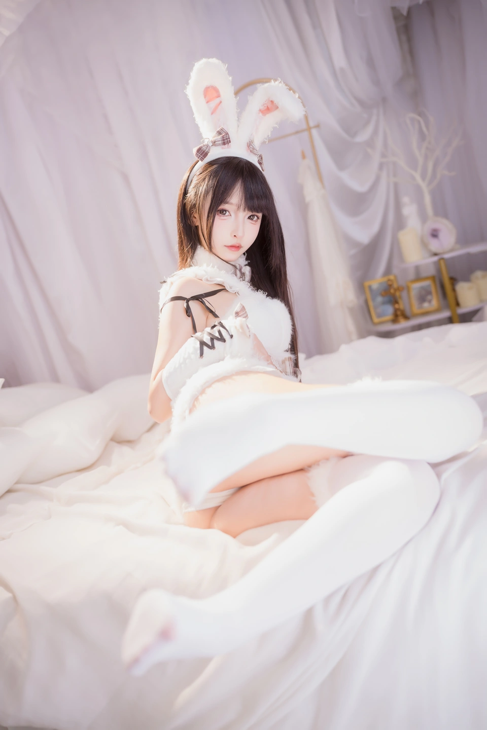 Shinonome Mafuyu - Plush White Rabbit [75P, (75 photos) - Shen Le Ban Zhen Dong (神楽坂真冬) - Photo 63 of 75