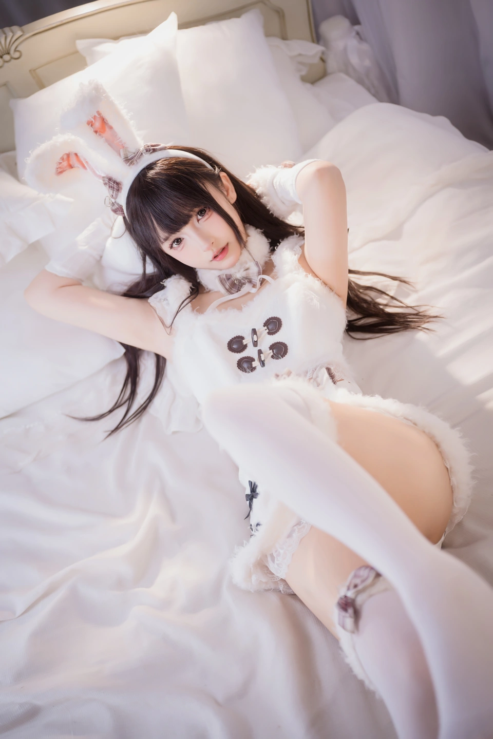Shinonome Mafuyu - Plush White Rabbit [75P, (75 photos) - Shen Le Ban Zhen Dong (神楽坂真冬) - Photo 66 of 75