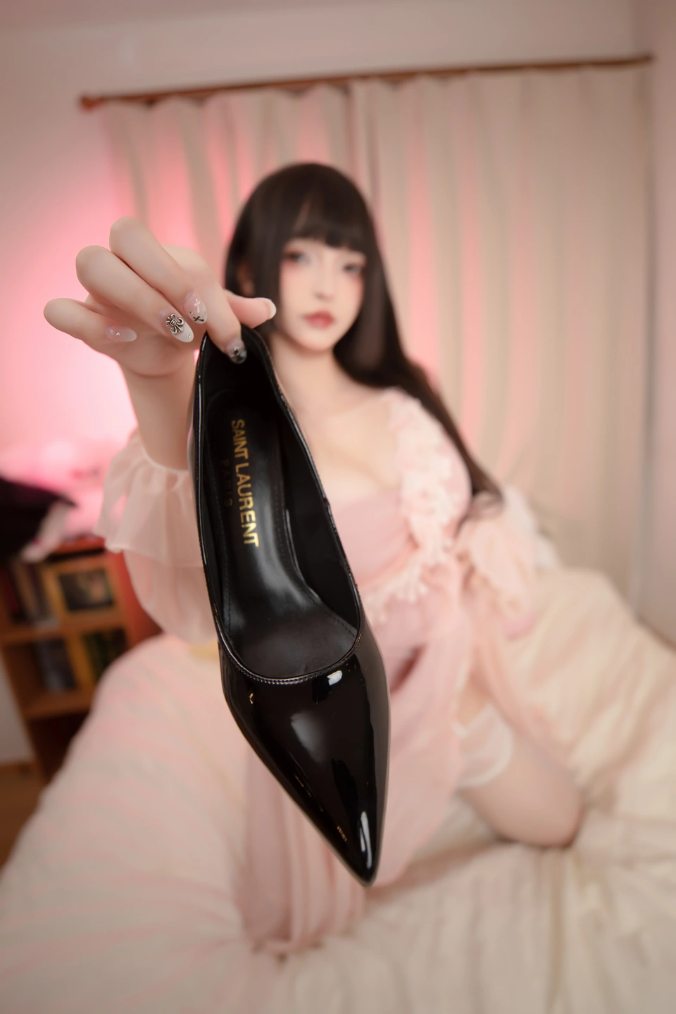 Shinobu Kagurazaka - High Heel Robe [75P, (75 photos) - Shen Le Ban Zhen Dong (神楽坂真冬) - Photo 52 of 75