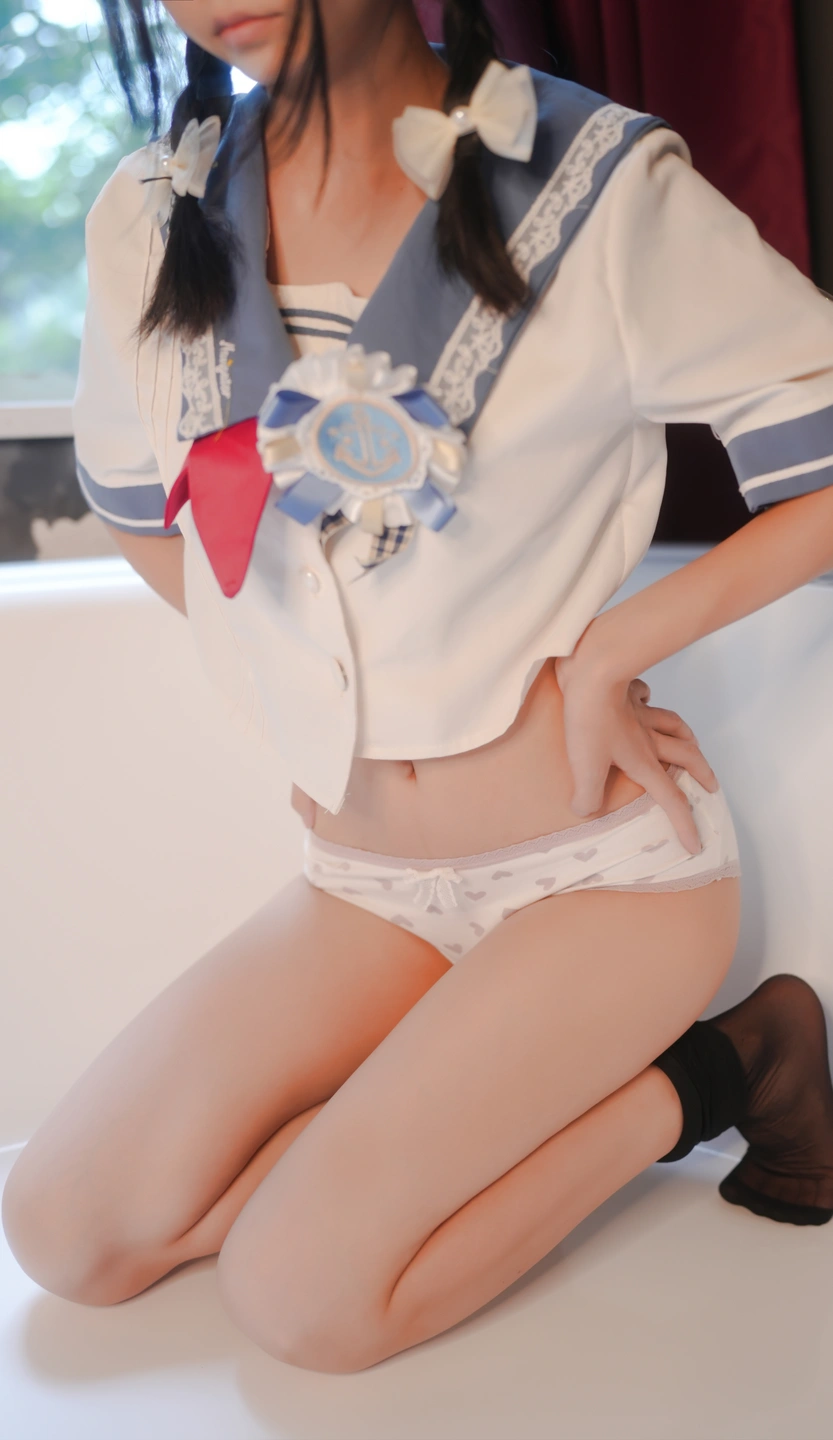 Emergency Project In-house Custom Xiao Jie Sailor Uniform Black Stockings [60P-215.1M] (60 photos) - Photo 15 of 60
