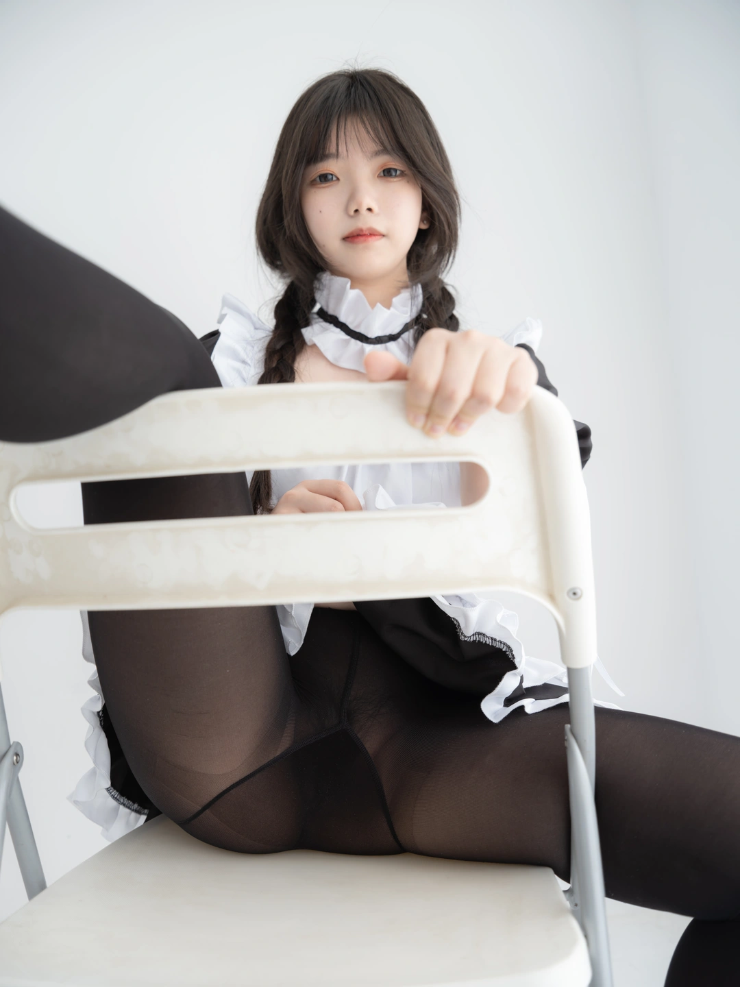 Emergency Project Internal Custom 007 Nai Nai Black Stockings Maid Original Version (50 photos) - Photo 39 of 50