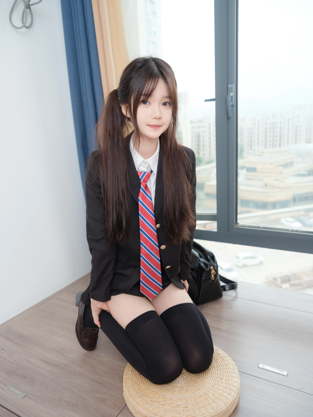 Emergency Project Exclusive Custom No.001 Xiao En [VIP] Black Stockings Schoolgirl Outdoor (Original) P (95 photos) - Photo 25 of 95
