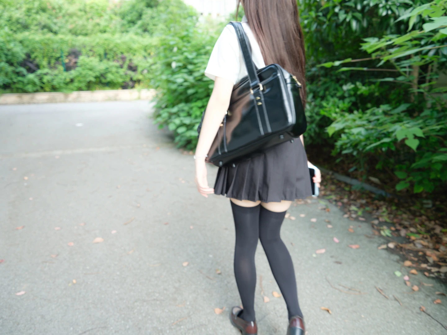 Emergency Project Exclusive Custom No.001 Xiao En [VIP] Black Stockings Schoolgirl Outdoor (Original) P (95 photos) - Photo 61 of 95