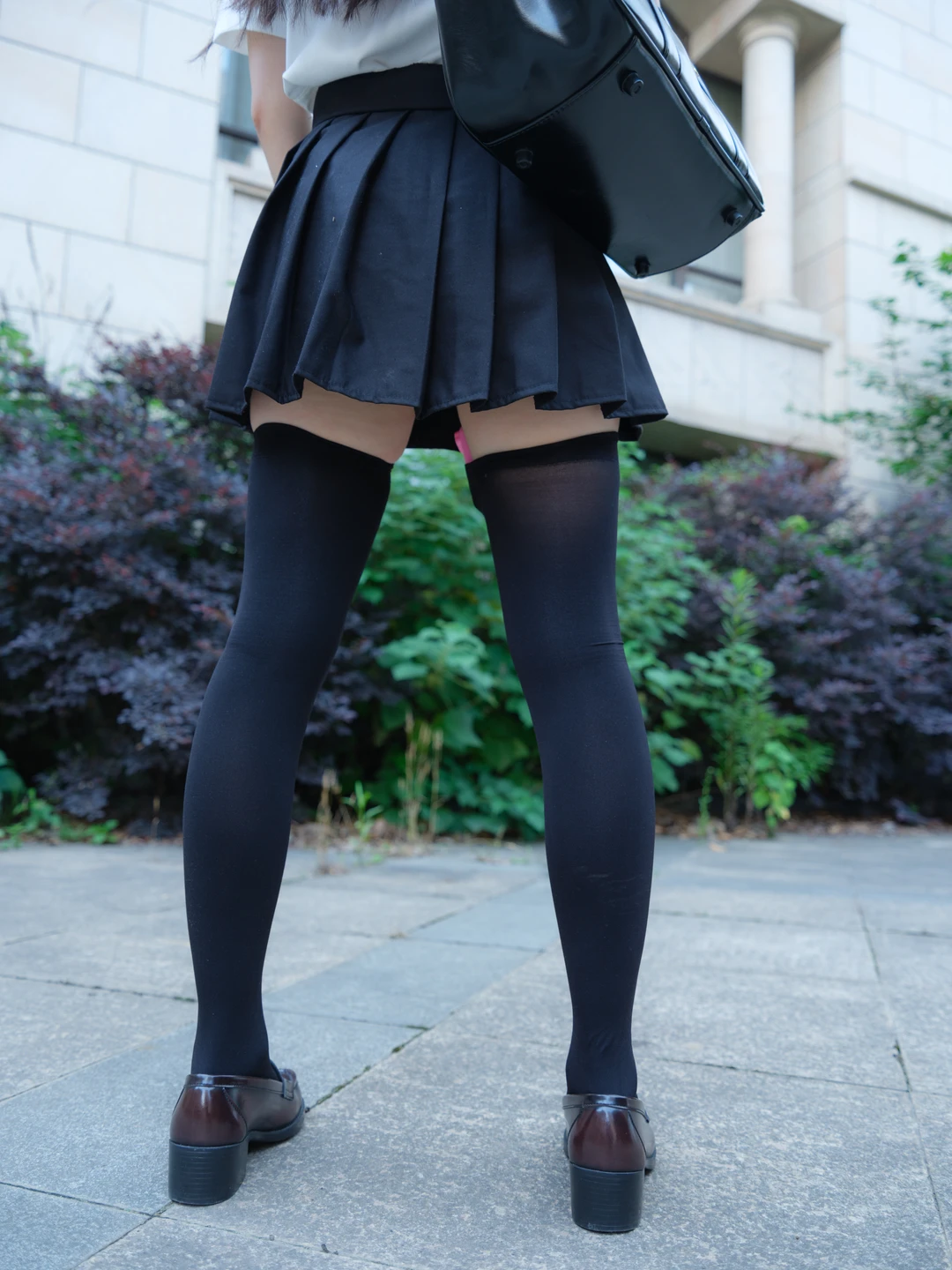 Emergency Project Exclusive Custom No.001 Xiao En [VIP] Black Stockings Schoolgirl Outdoor (Original) P (95 photos) - Photo 62 of 95