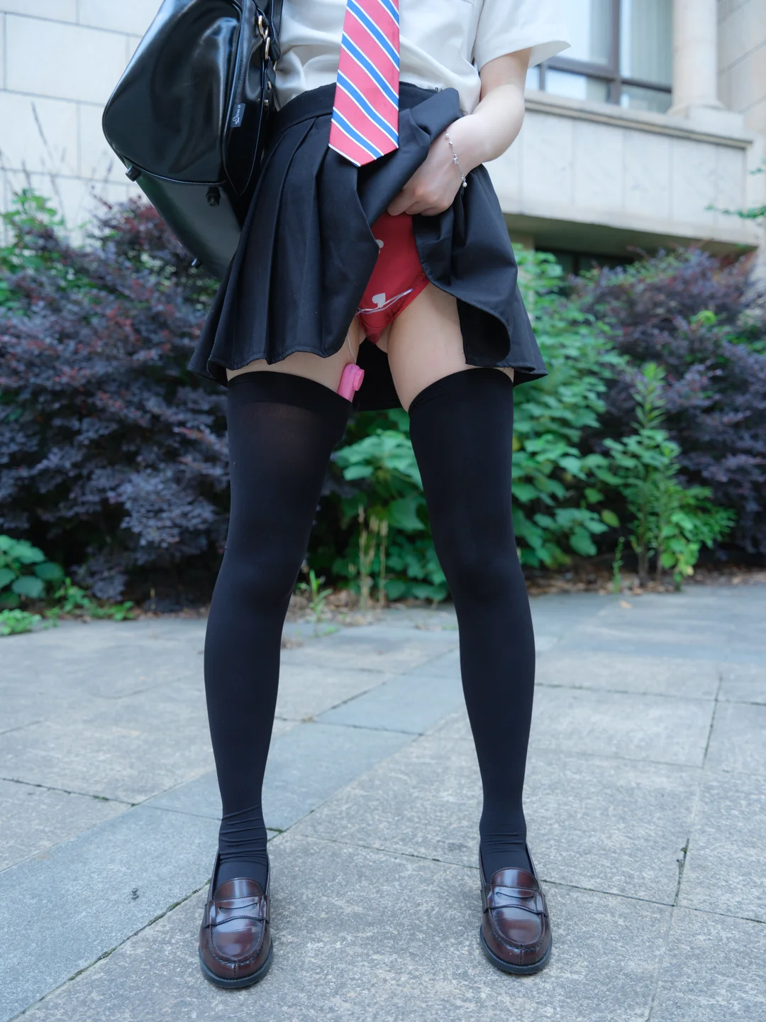 Emergency Project Exclusive Custom No.001 Xiao En [VIP] Black Stockings Schoolgirl Outdoor (Original) P (95 photos) - Photo 63 of 95