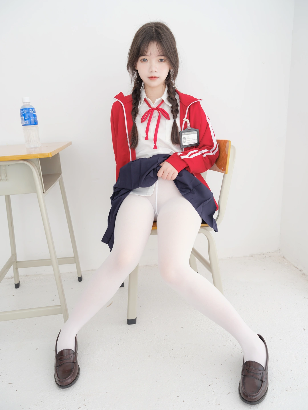 Special Plan Internal VIP Milk Tea White Stockings School Uniform [60P1V+2.95G] (60 photos) - Photo 2 of 60
