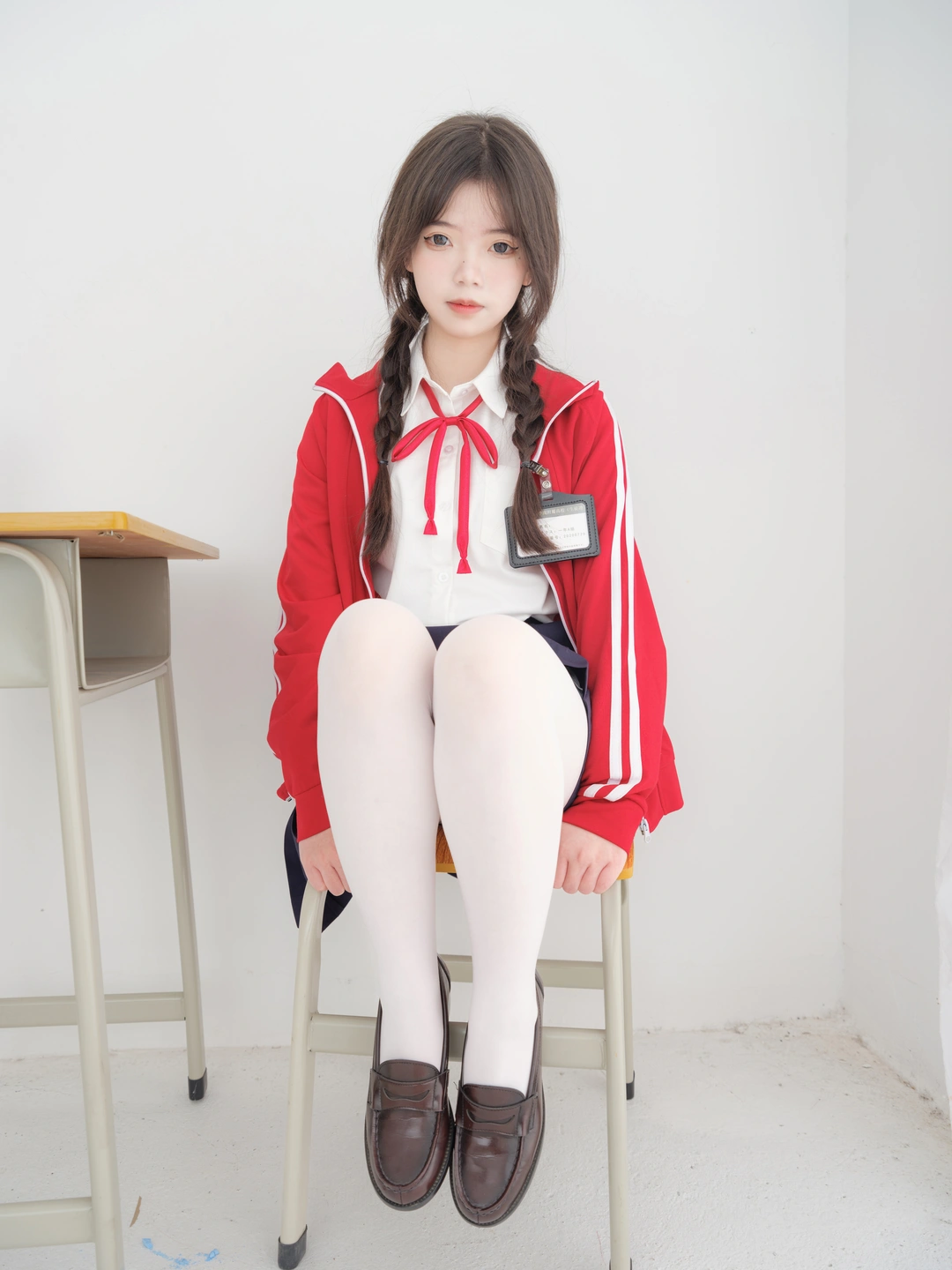 Special Plan Internal VIP Milk Tea White Stockings School Uniform [60P1V+2.95G] (60 photos) - Photo 20 of 60