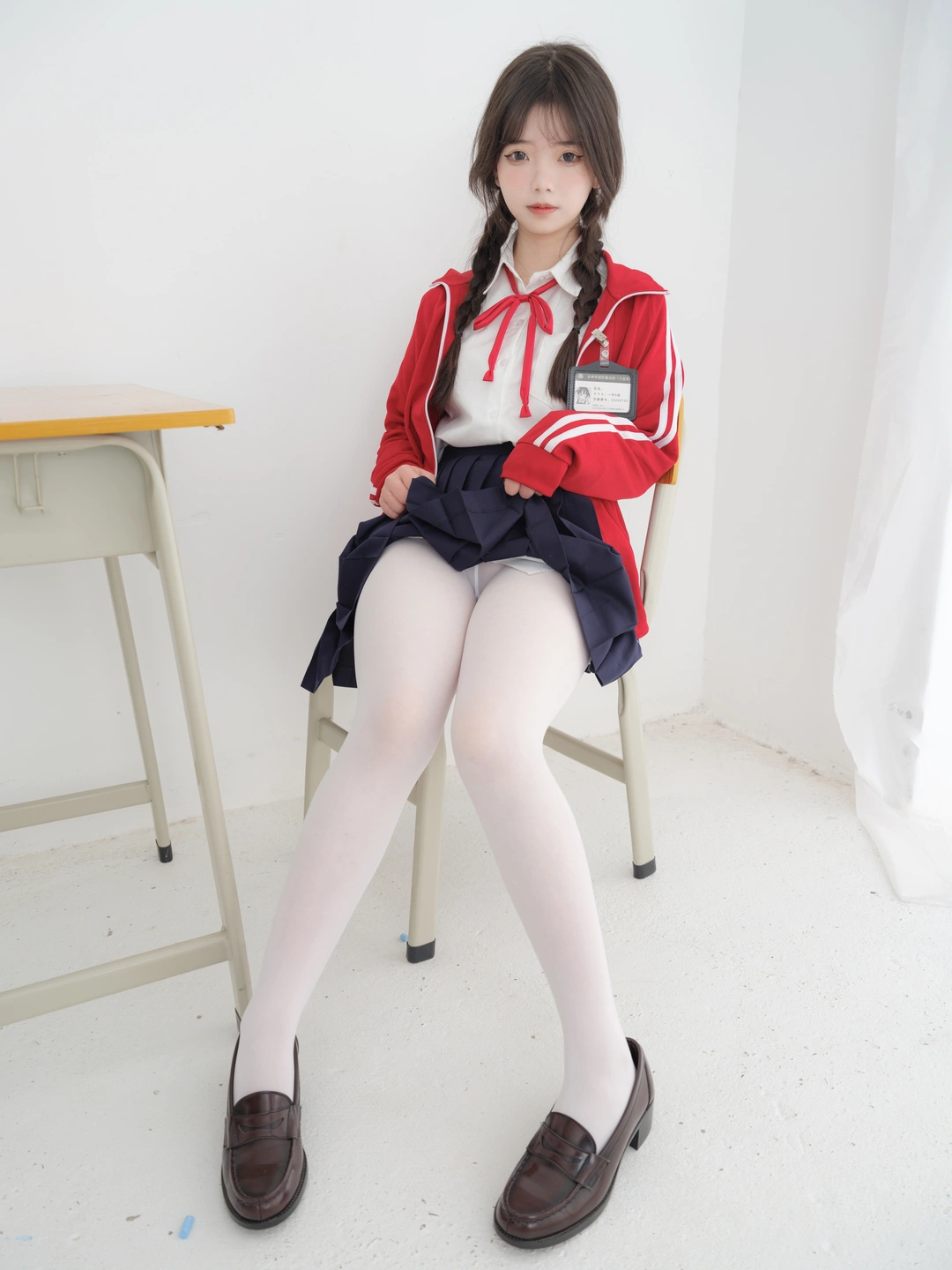 Special Plan Internal VIP Milk Tea White Stockings School Uniform [60P1V+2.95G] (60 photos) - Photo 57 of 60