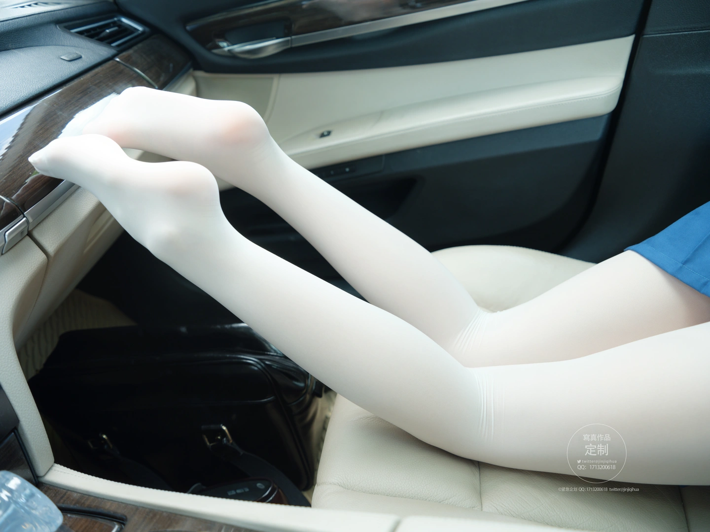 Emergency Project No.045 Miao Miao Zi In-Car White Stockings (88 photos) - Photo 47 of 88