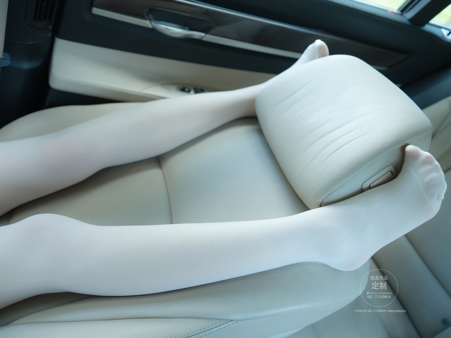 Emergency Project No.045 Miao Miao Zi In-Car White Stockings (88 photos) - Photo 58 of 88