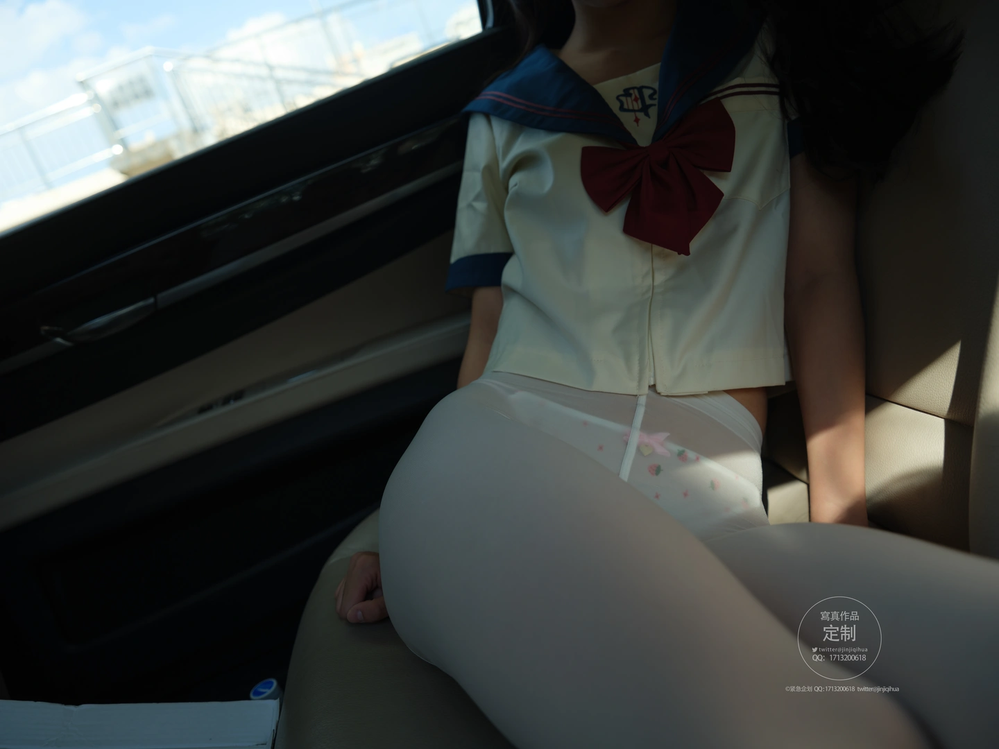 Emergency Project No.045 Miao Miao Zi In-Car White Stockings (88 photos) - Photo 82 of 88