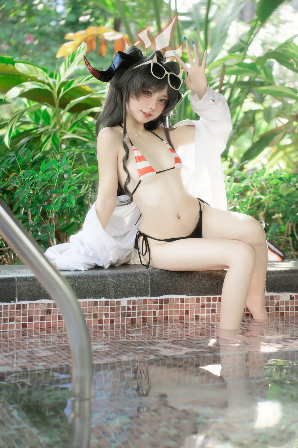 zhi-yue-etsu ko No 033 Blue Archive Kisaragi Kozakura Swimsuit (44 photos)