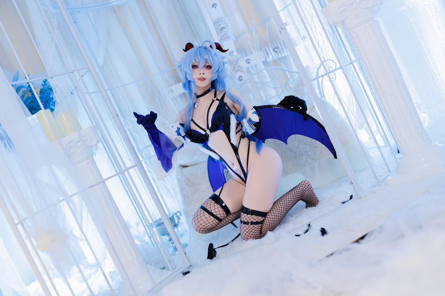 Hu Tao Mao - Ganyu Demon (73 photos) - Hu Tao Mao (胡桃猫) - Photo 4 of 73