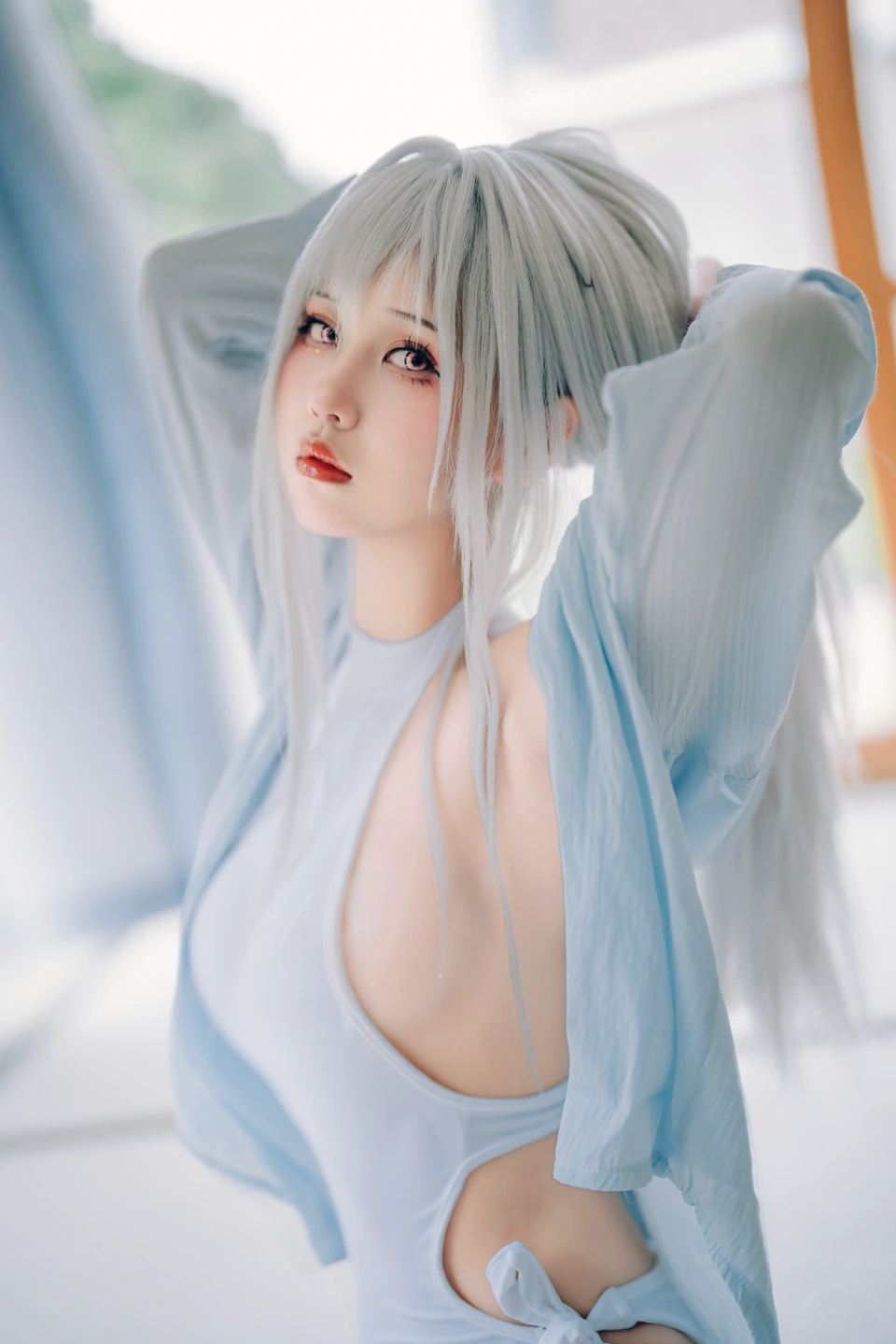 Meng Ya'er - White Swimsuit (25 photos) - Meng Ya Er (萌芽儿) - Photo 5 of 25