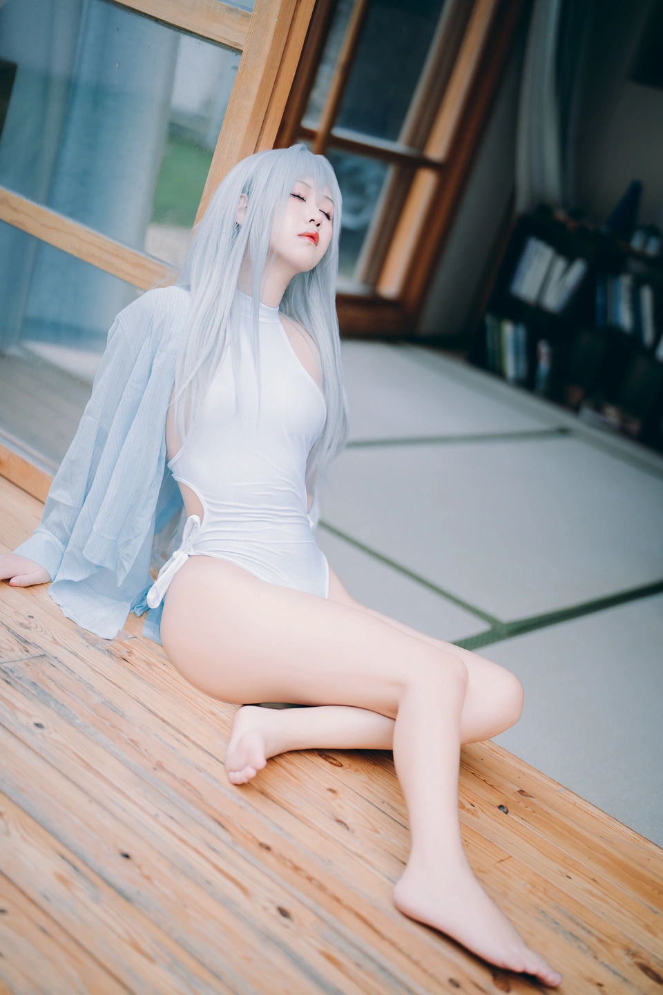 Meng Ya'er - White Swimsuit (25 photos) - Meng Ya Er (萌芽儿) - Photo 9 of 25
