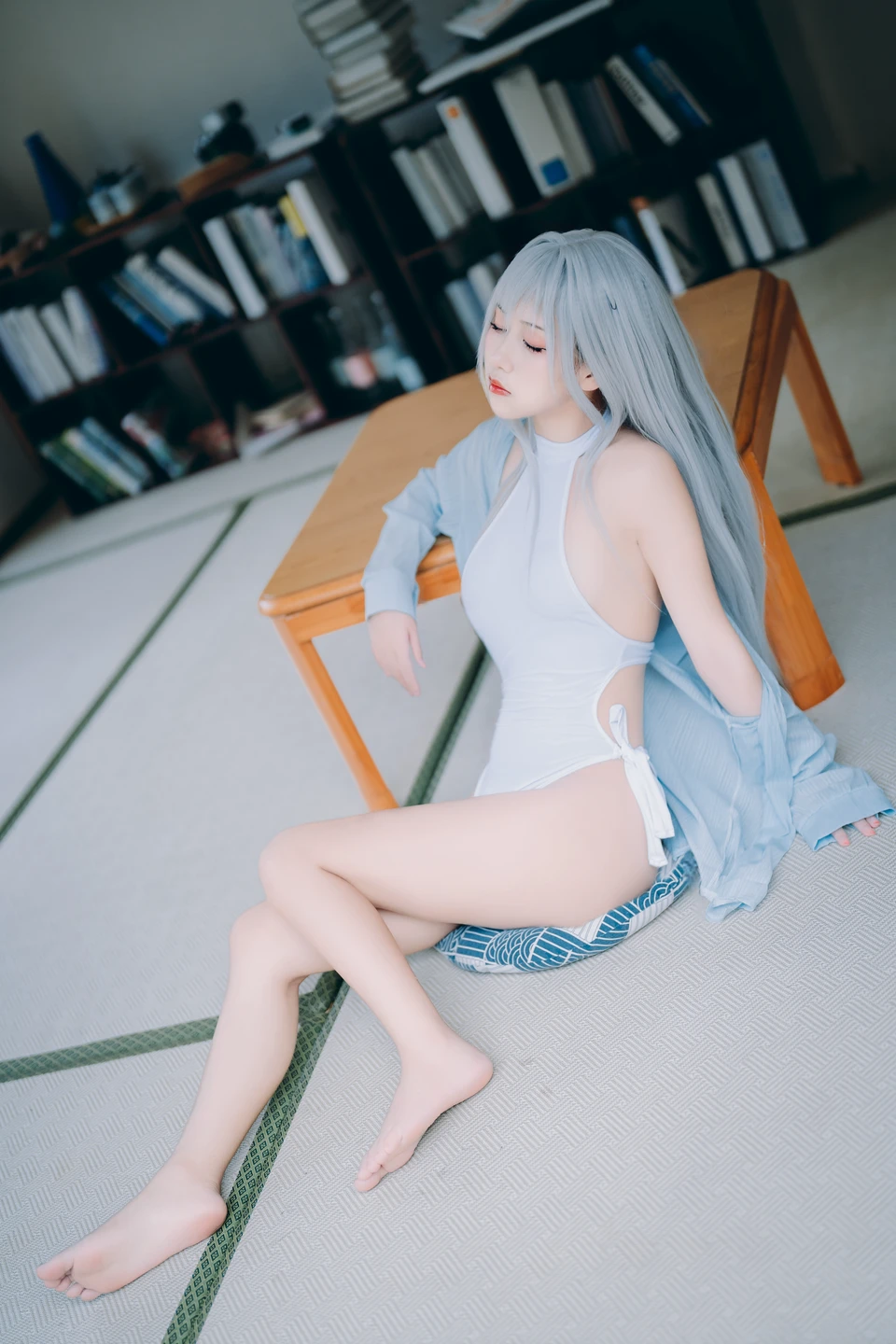 Meng Ya'er - White Swimsuit (25 photos) - Meng Ya Er (萌芽儿) - Photo 18 of 25