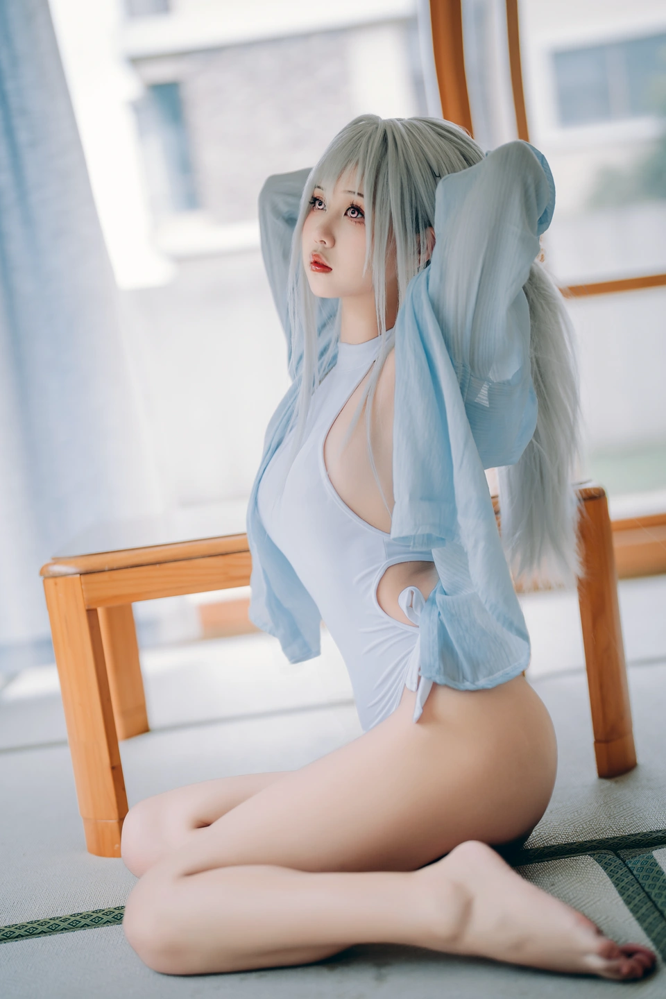 Meng Ya'er - White Swimsuit (25 photos) - Meng Ya Er (萌芽儿) - Photo 20 of 25
