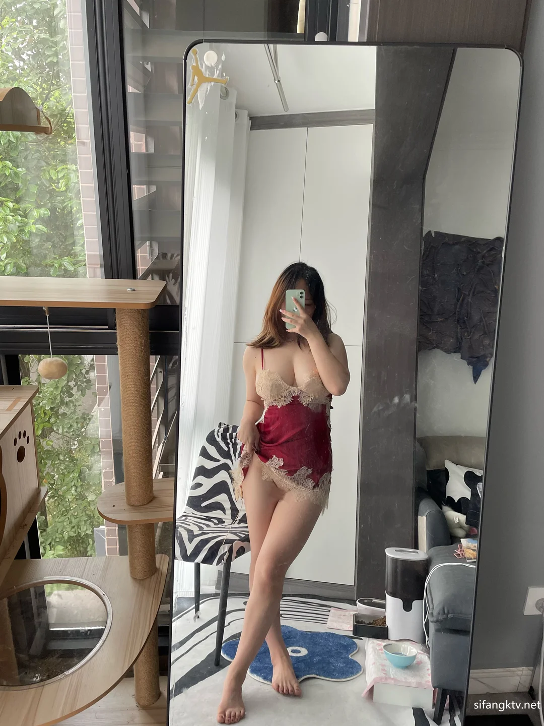 Cong You Bing Er - No.4 Red Sleepwear (11 photos) - Cong You Bing Er (葱油饼er) - Photo 6 of 11