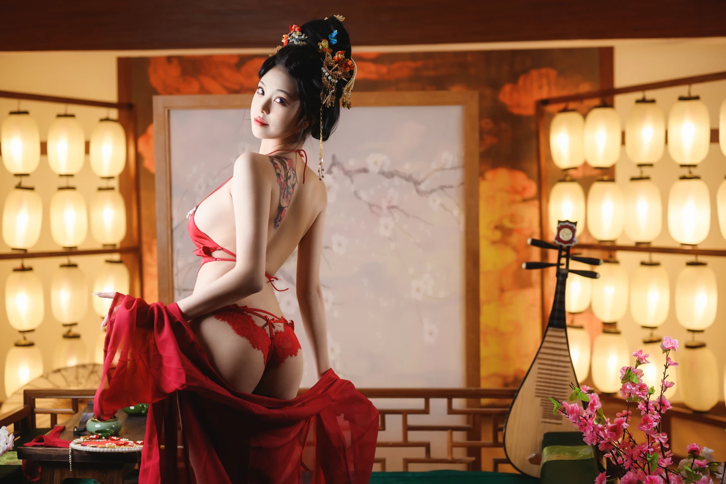 Honey Cat Fur - Tang Palace Night Banquet (61 photos) - Mi Zhi Mao Qiu (蜜汁猫裘) - Photo 41 of 61