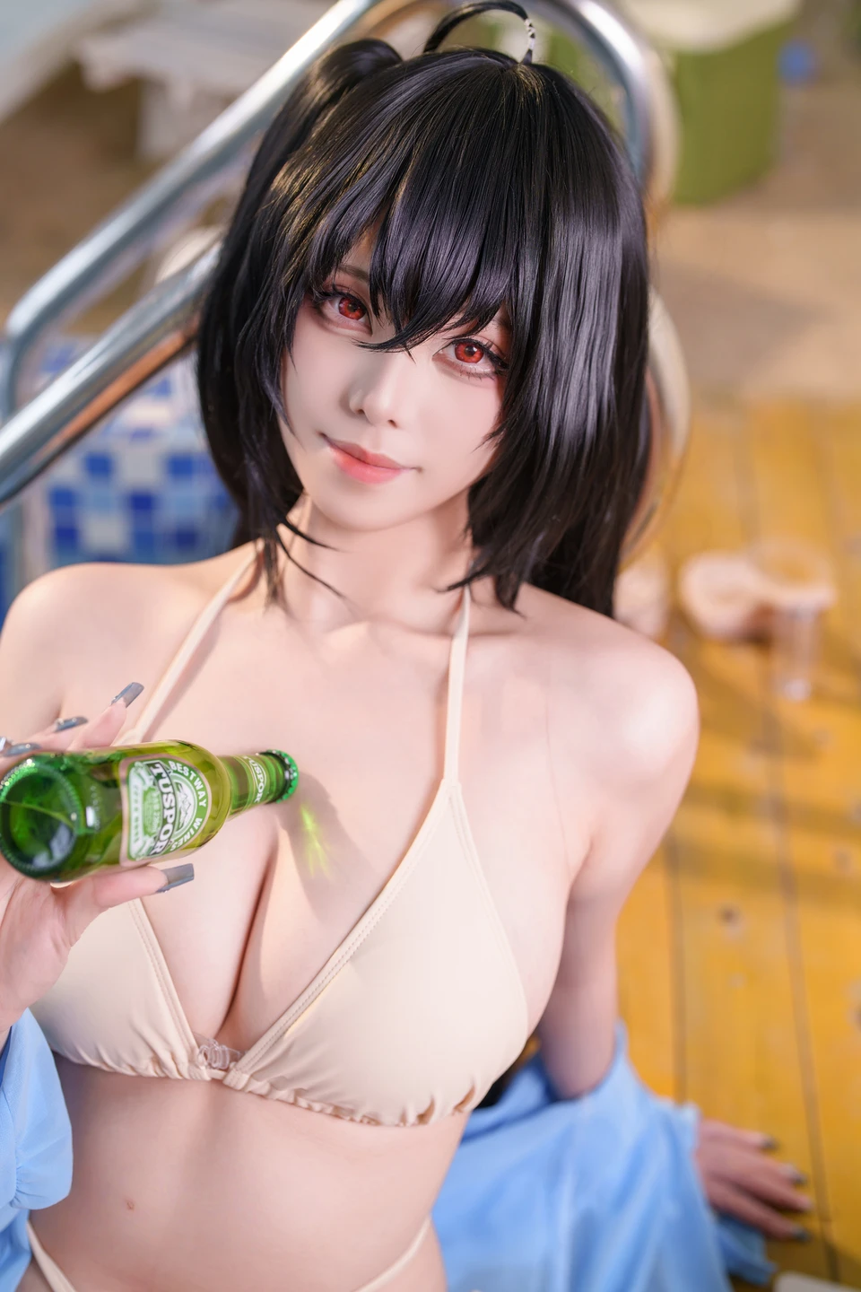 Mitsuimeow - Azur Lane - Taihō · Beach White Day Dream 72P,2V 3 (71 photos) - Mi Zhi Mao Qiu (蜜汁猫裘) - Photo 19 of 71