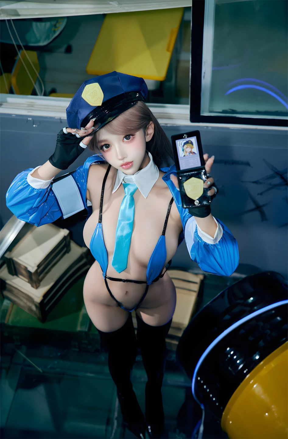 guo-qi-mi-xian-xian-miao - No.178 Female Police Officer (59 photos) - Guo Qi Mi Xian Xian Miao (过期米线线喵) - Photo 9 of 59