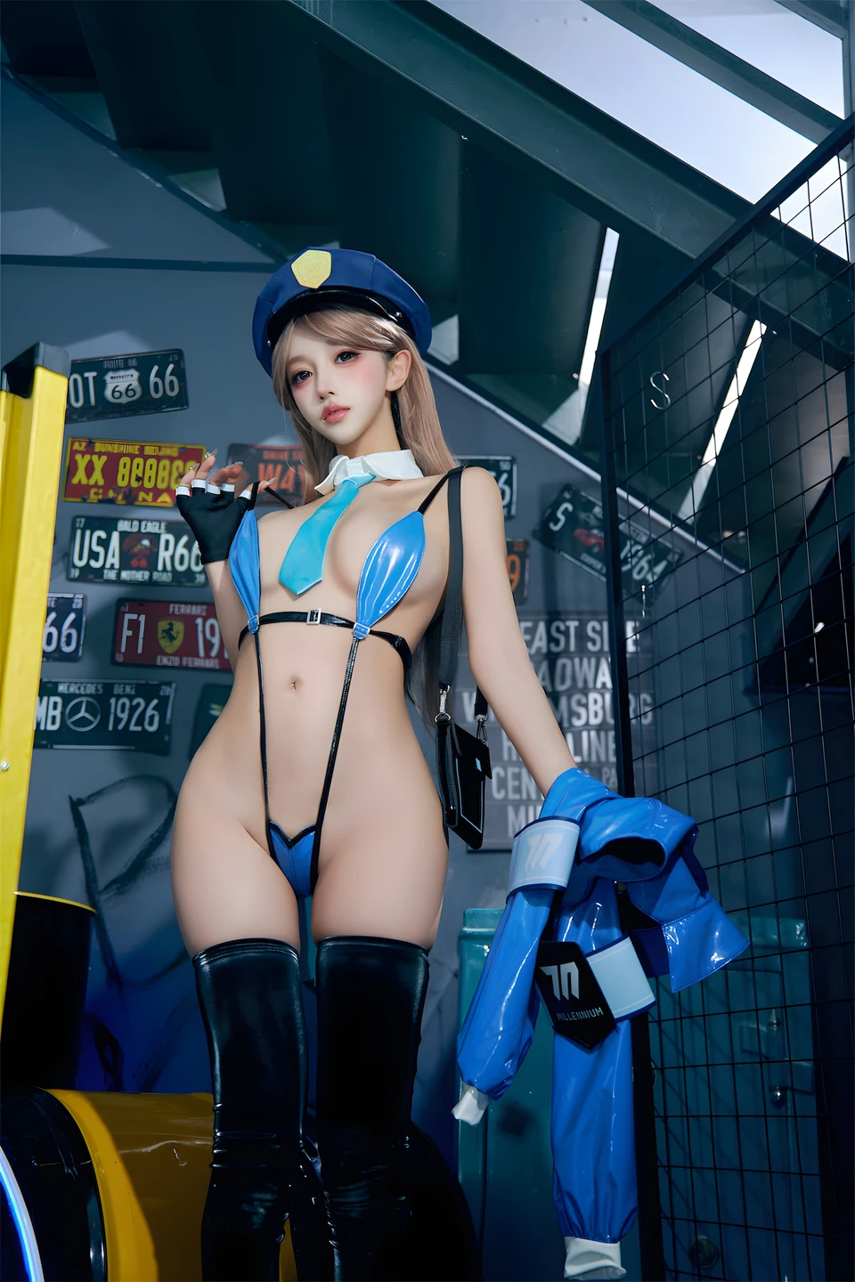guo-qi-mi-xian-xian-miao - No.178 Female Police Officer (59 photos) - Guo Qi Mi Xian Xian Miao (过期米线线喵) - Photo 13 of 59