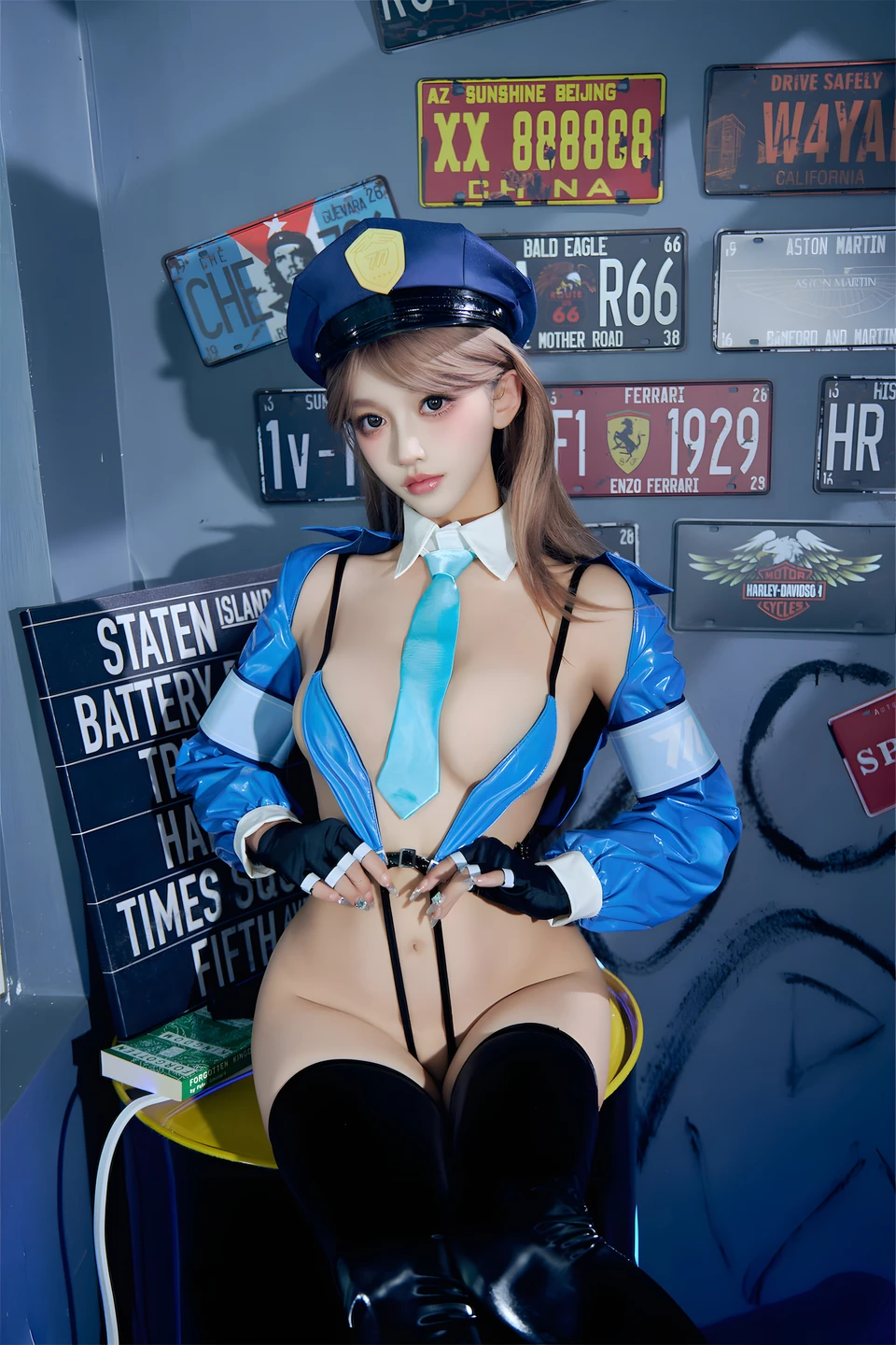 guo-qi-mi-xian-xian-miao - No.178 Female Police Officer (59 photos) - Guo Qi Mi Xian Xian Miao (过期米线线喵) - Photo 32 of 59