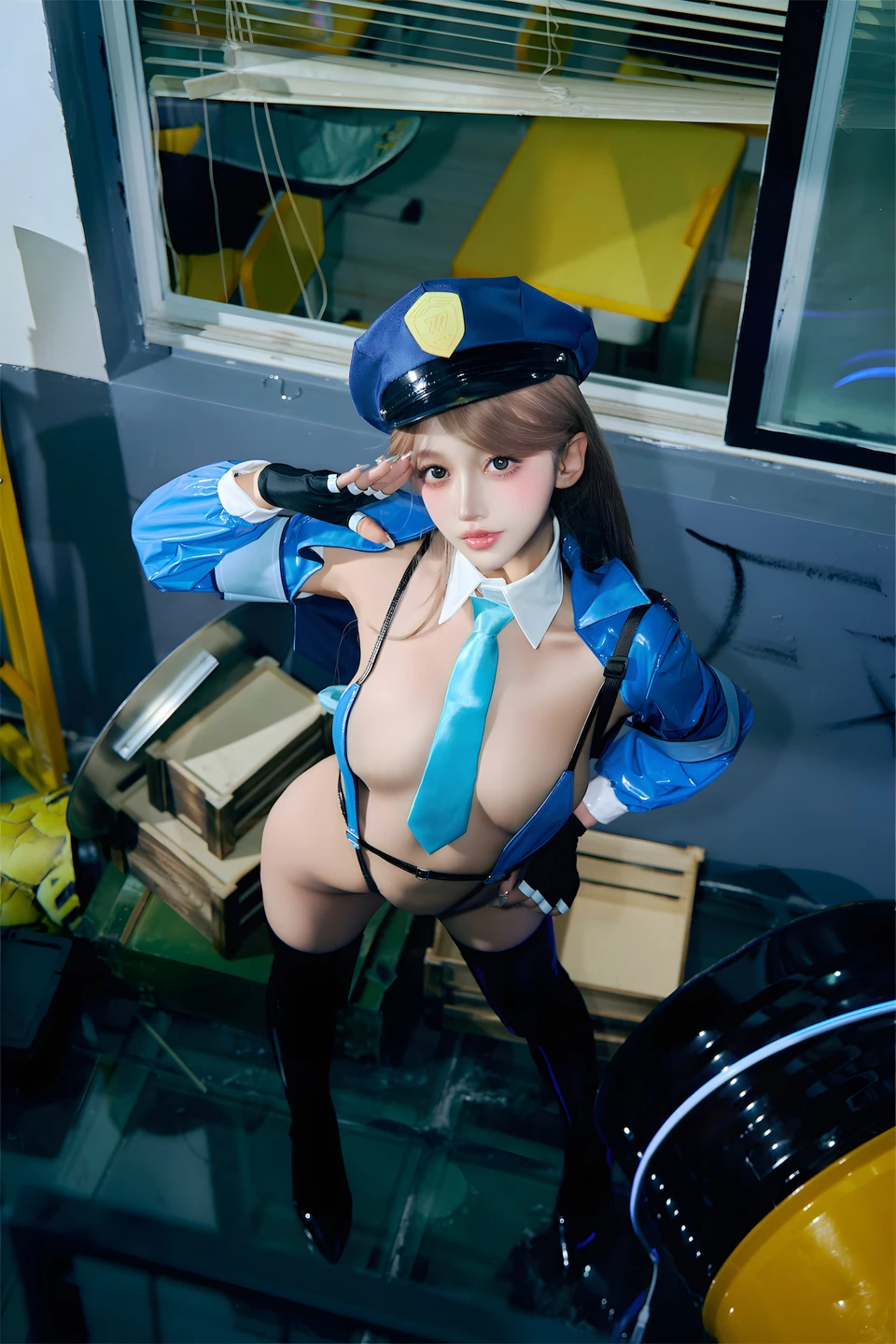 guo-qi-mi-xian-xian-miao - No.178 Female Police Officer (59 photos) - Guo Qi Mi Xian Xian Miao (过期米线线喵) - Photo 44 of 59