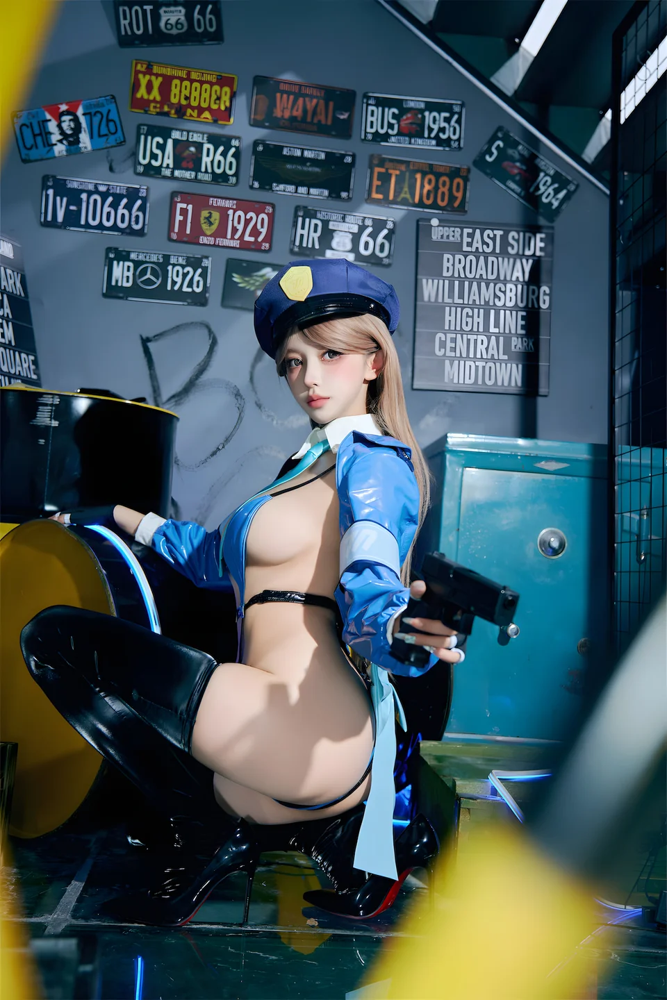 guo-qi-mi-xian-xian-miao - No.178 Female Police Officer (59 photos) - Guo Qi Mi Xian Xian Miao (过期米线线喵) - Photo 55 of 59