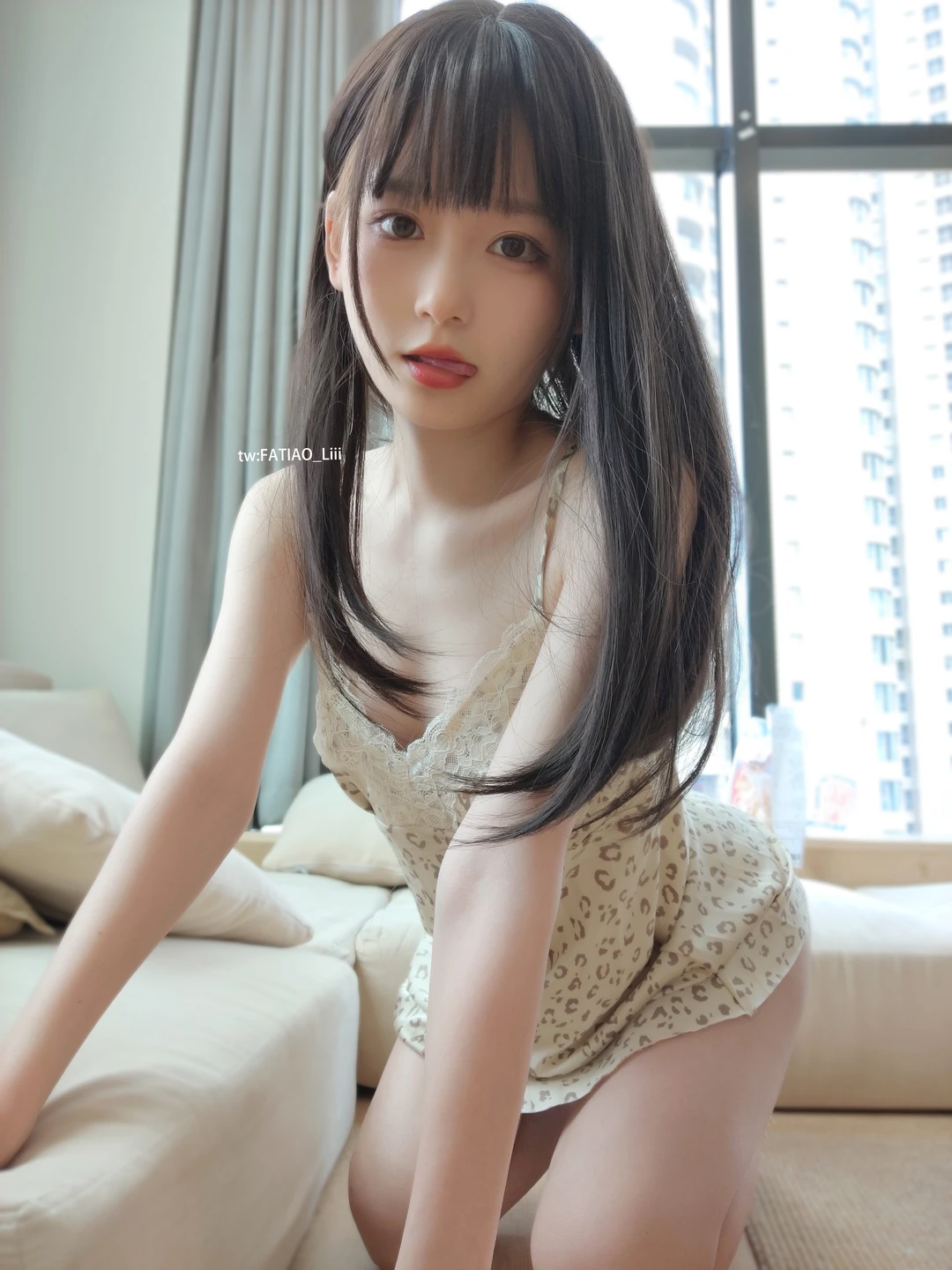 Mysterious Dai Li - NO.003 Leopard Print Pajamas (100 photos) - Mi Zhi Ai Li (迷之呆梨) - Photo 3 of 100