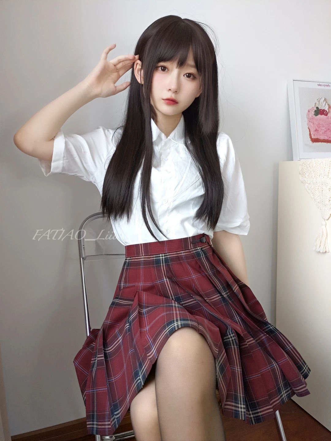Mysterious Dai Li - NO.028 Senior Sister's Black Stocking Temptation 70P+3V-600M (70 photos) - Mi Zhi Ai Li (迷之呆梨) - Photo 51 of 70